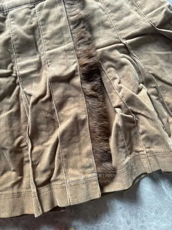 Burberry Burberry Brown Cotton Blend Short Skirt. Size 23" - 4 Thumbnail