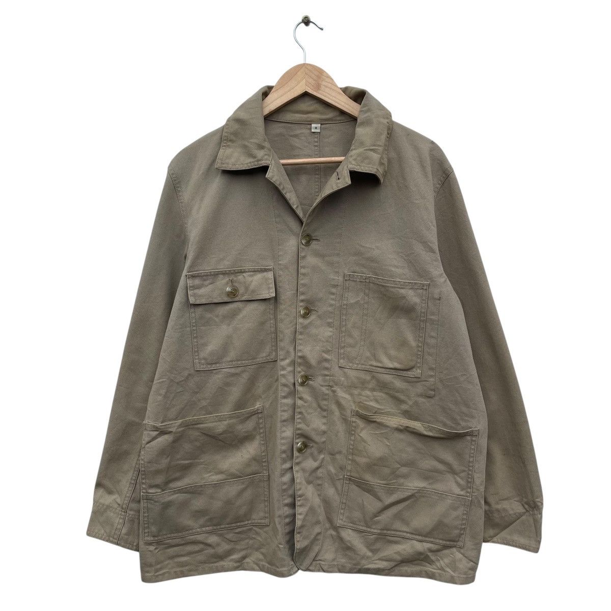 Japanese Brand × Vintage Vintage Japanese Brand Workwear Chore Jacket Size US M / EU 48-50 / 2 - 1 Thumbnail