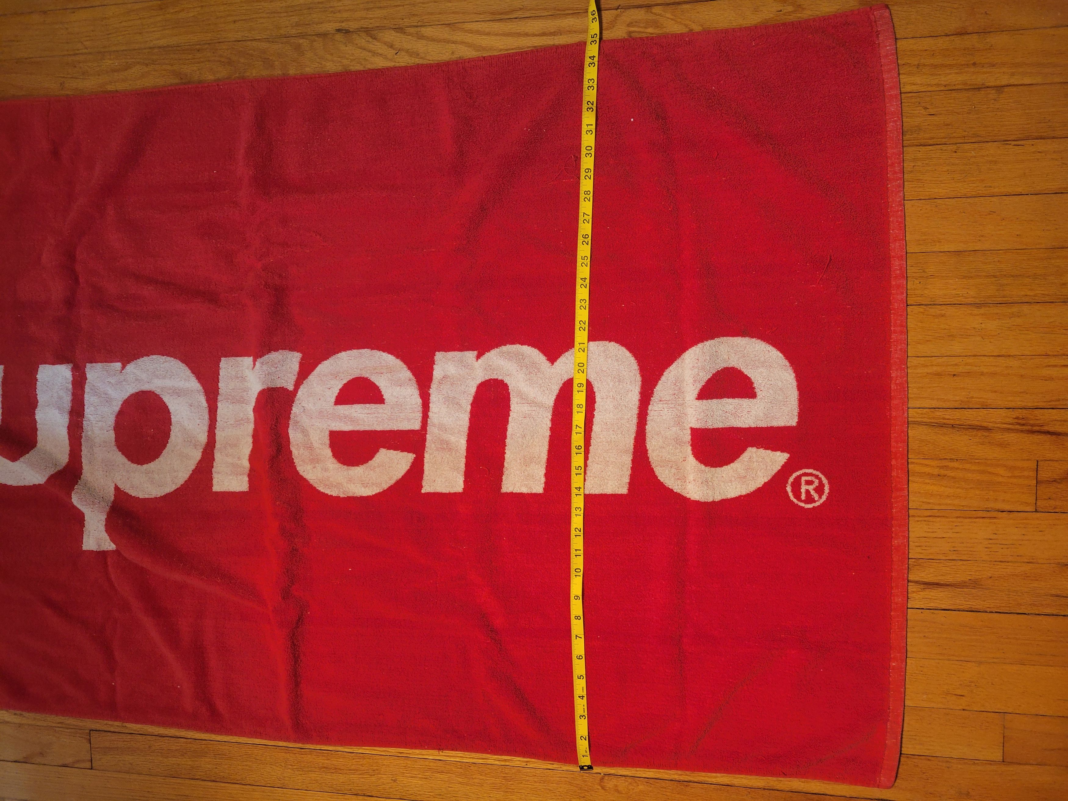 Supreme Red Beach Towel Box Logo