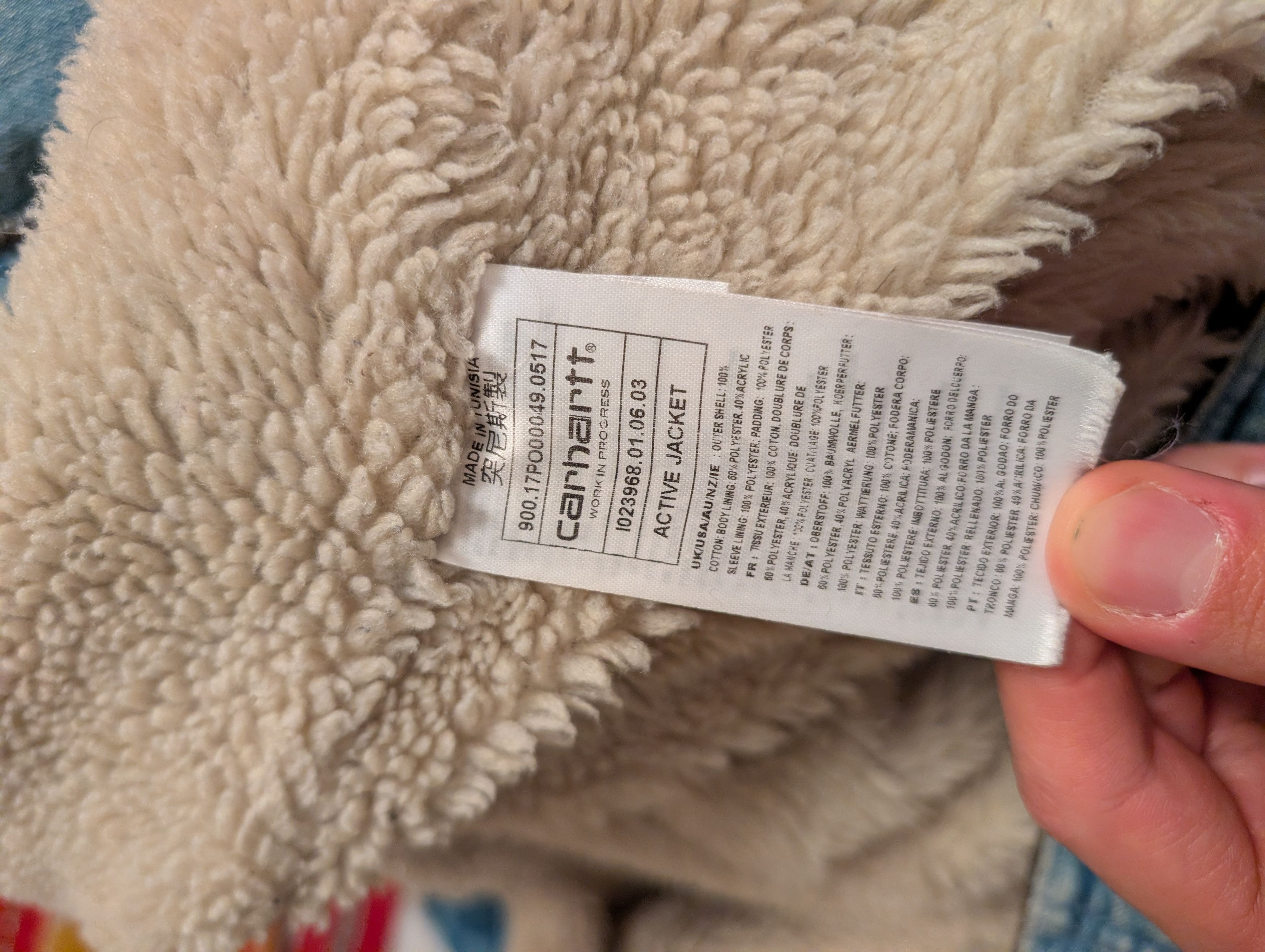 Carhartt Wip Carhartt WIP Active Jacket - Stonewashed Denim Sherpa Lined Size US M / EU 48-50 / 2 - 6 Thumbnail