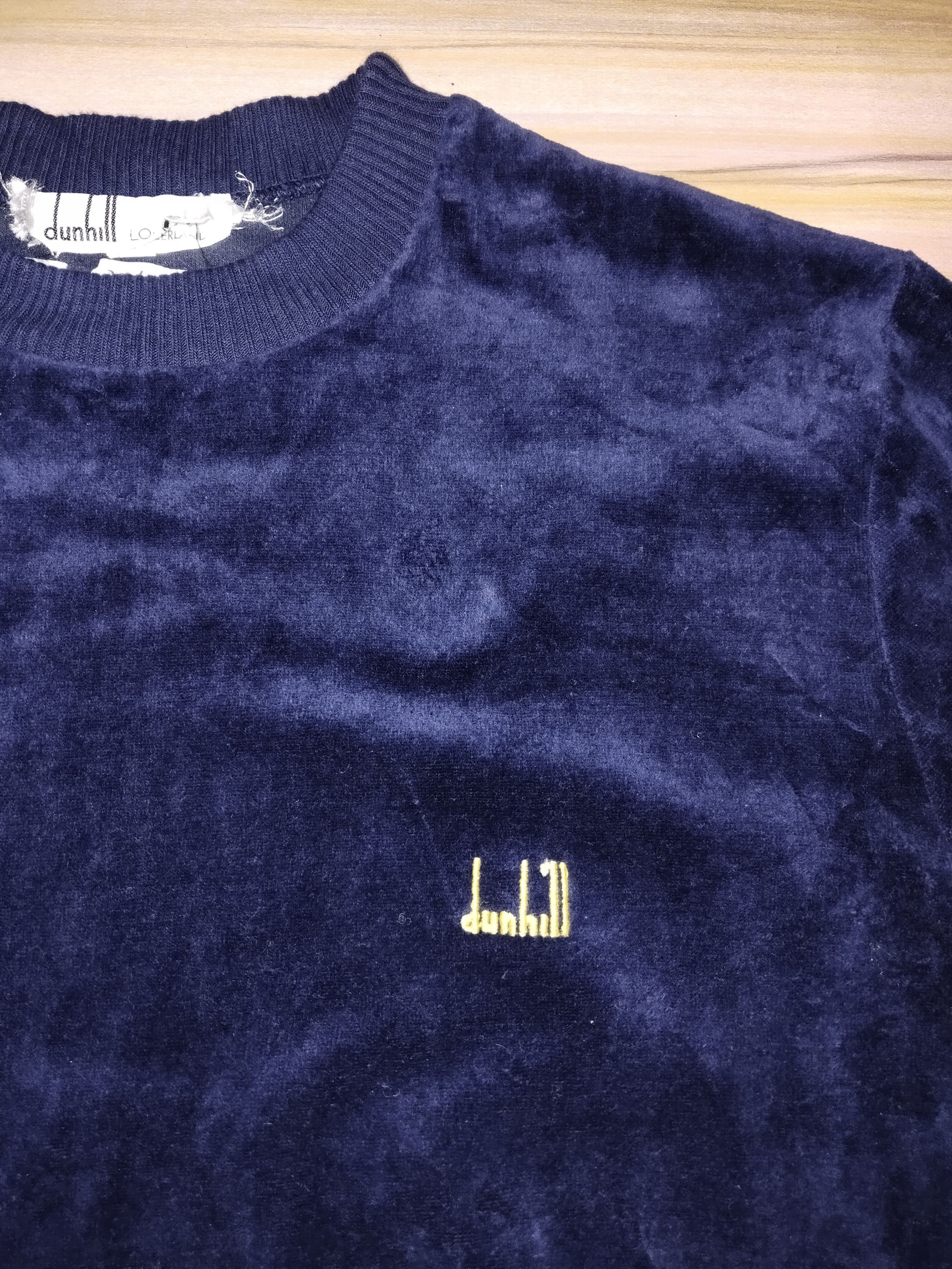 Alfred Dunhill Vintage DUNHILL Velvet Sweatshirt Size US L / EU 52-54 / 3 - 2 Thumbnail