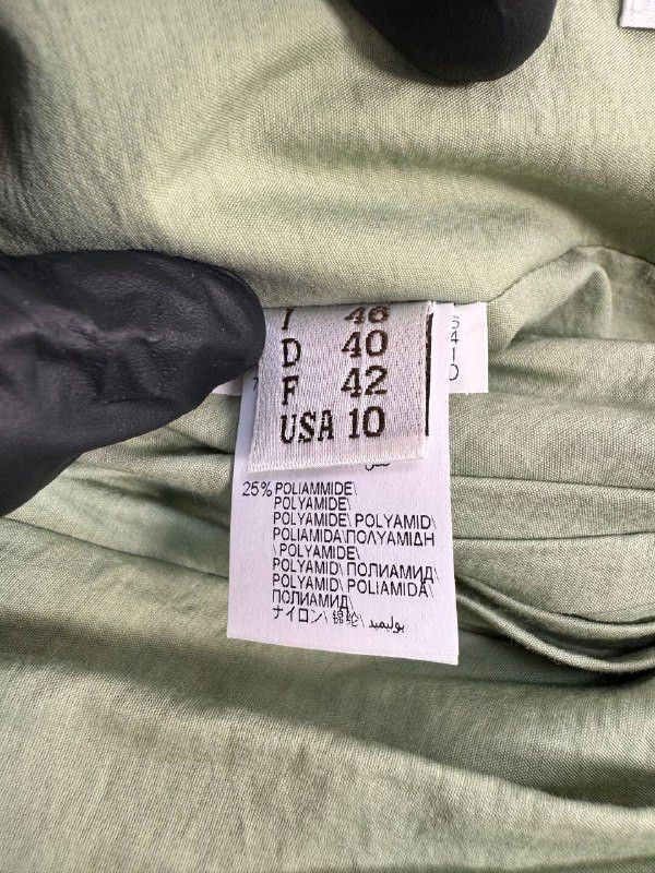 Brunello Cucinelli Brunello Cucinelli Skirt Pale Green Midi Front Drape Size 10 Size 32" / US 10 / IT 46 - 3 Thumbnail