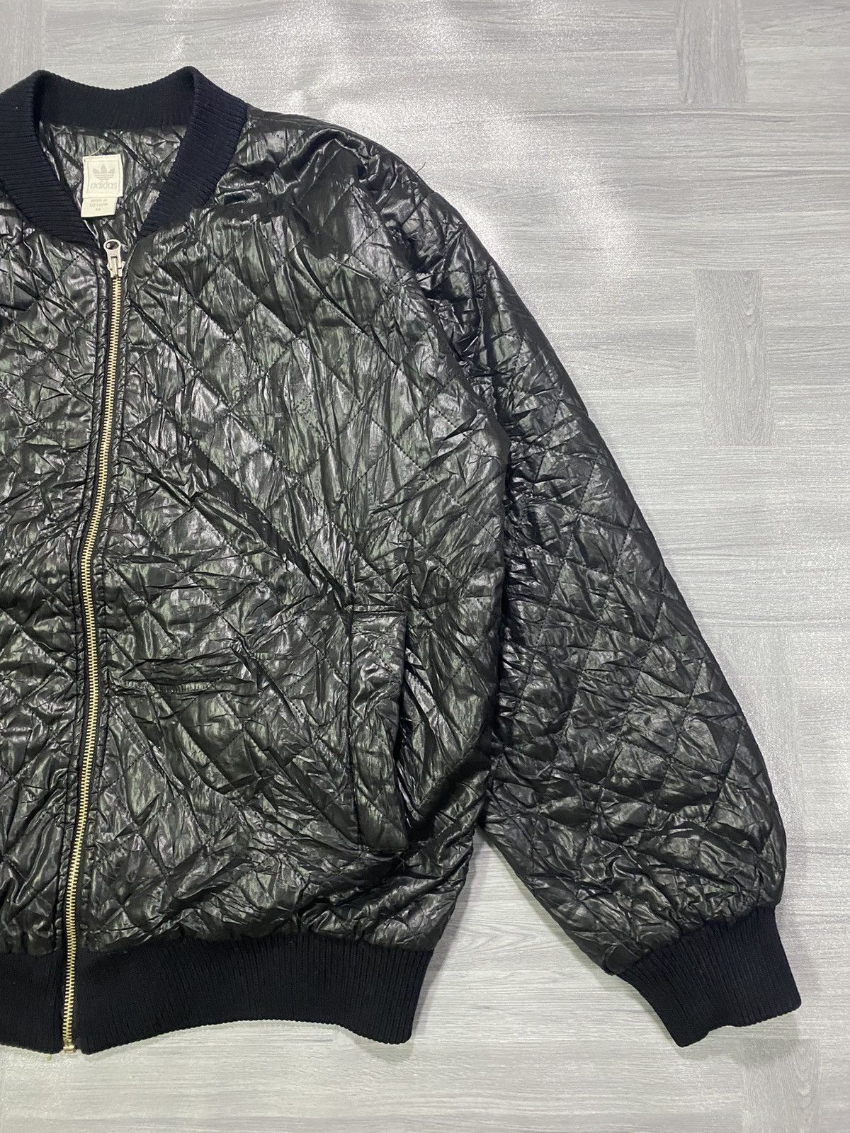 Adidas Adidas Black Quilted Jacket Size M Size US M / EU 48-50 / 2 - 4 Thumbnail