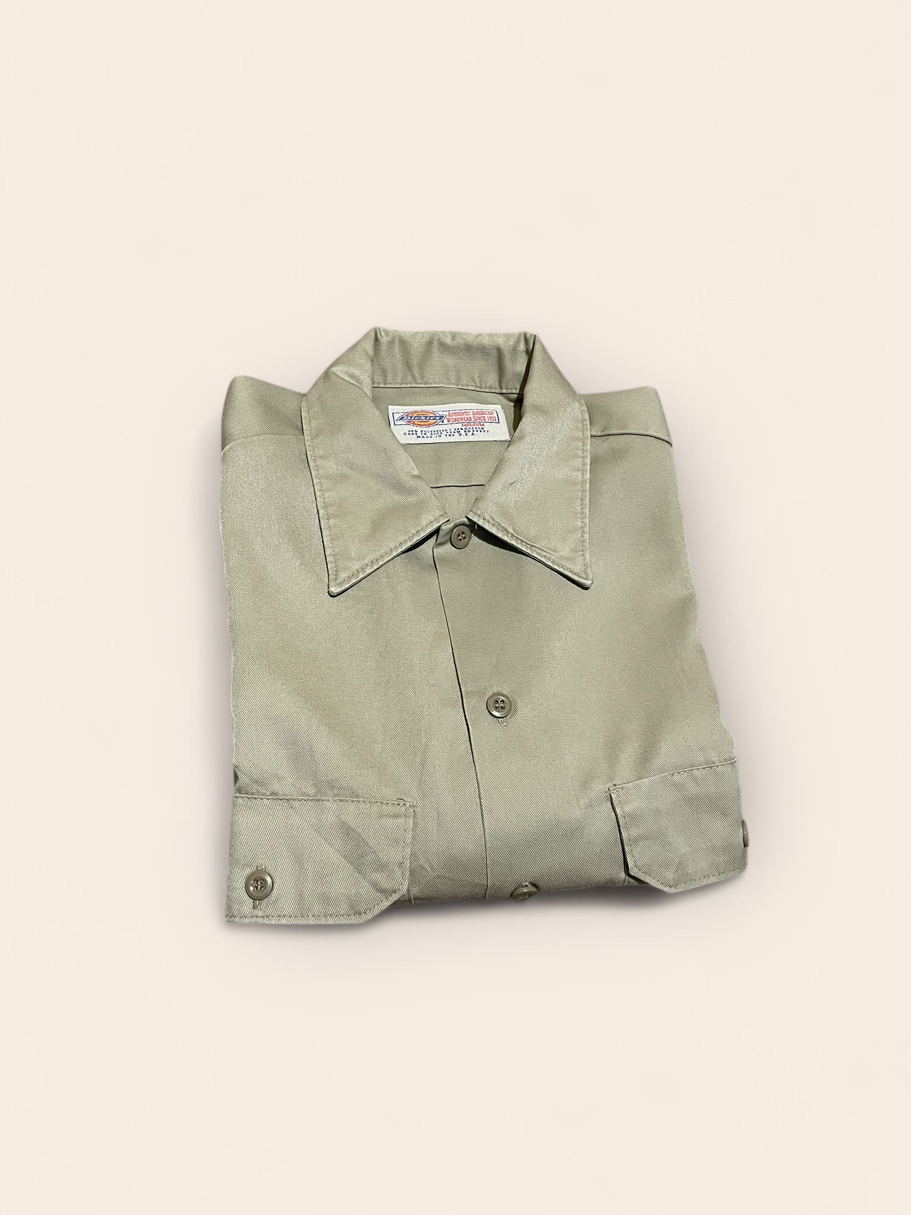 Dickies Dickies Short Sleeved Beige Shirt (M) Size US M / EU 48-50 / 2 - 3 Thumbnail