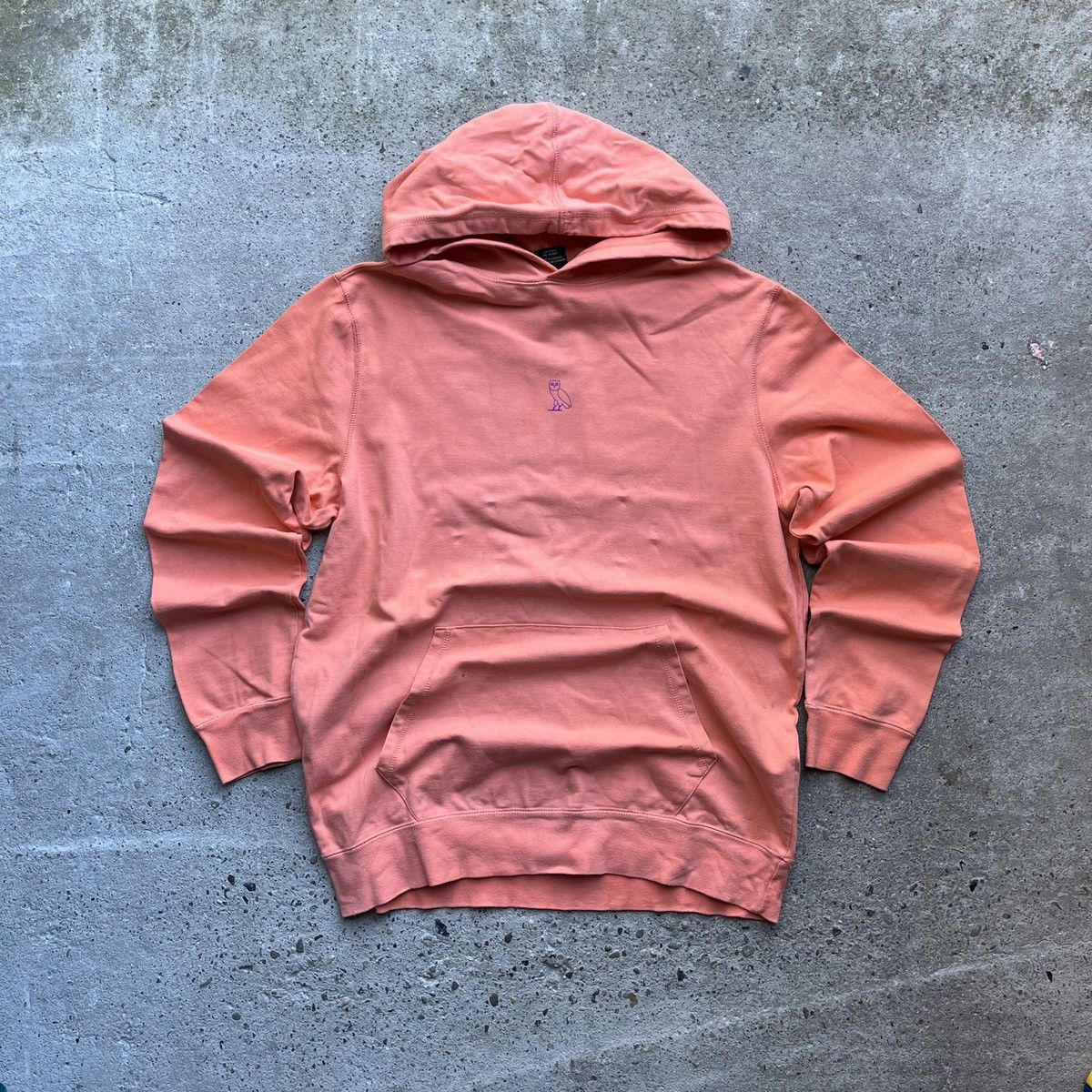 Drake × October's Very Own OVO small own Drake washed salmon pink hoodie Size US L / EU 52-54 / 3 - 1 Thumbnail