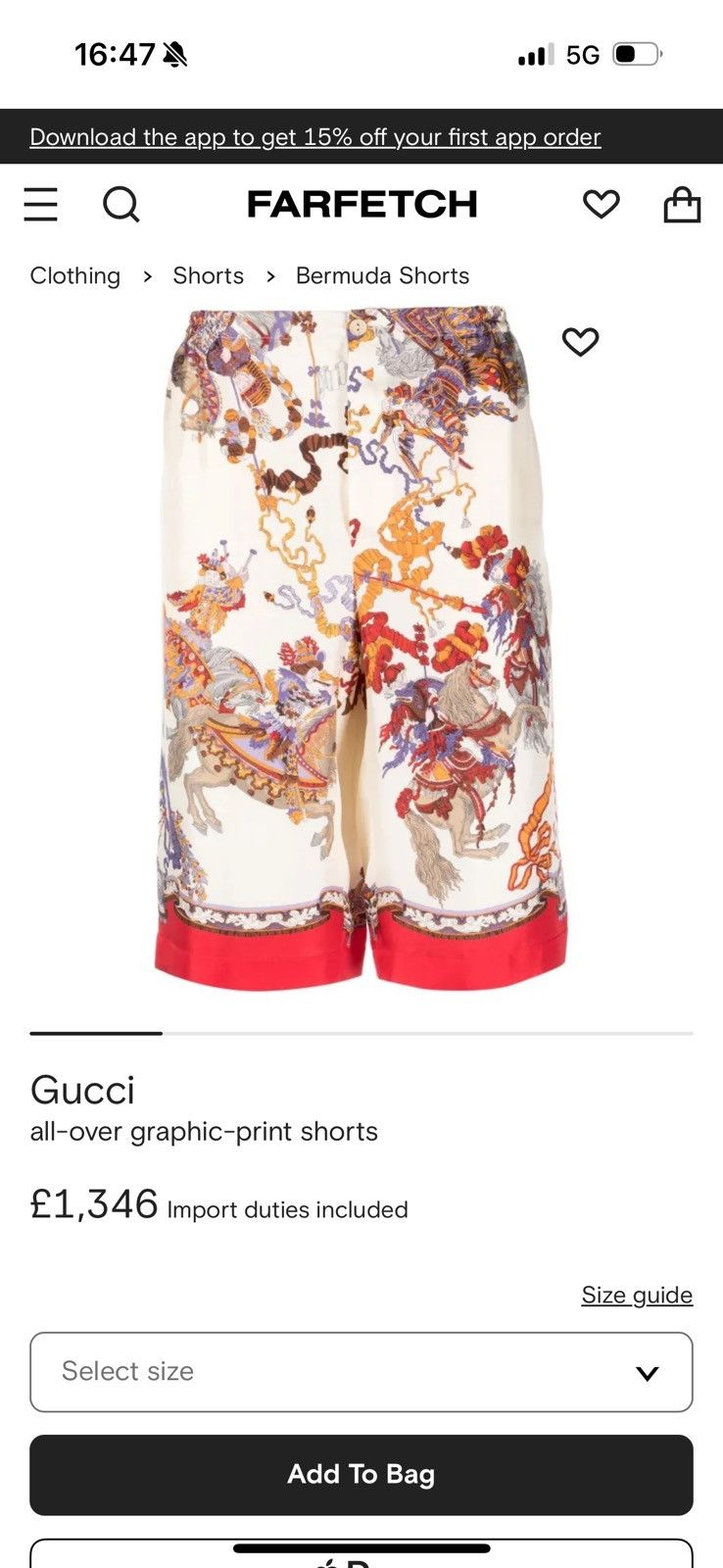 Gucci GUCCI silk shorts REAL SIZES IN PHOTOS BY TAPE MEASURE Size US 30 / EU 46 - 21 Thumbnail