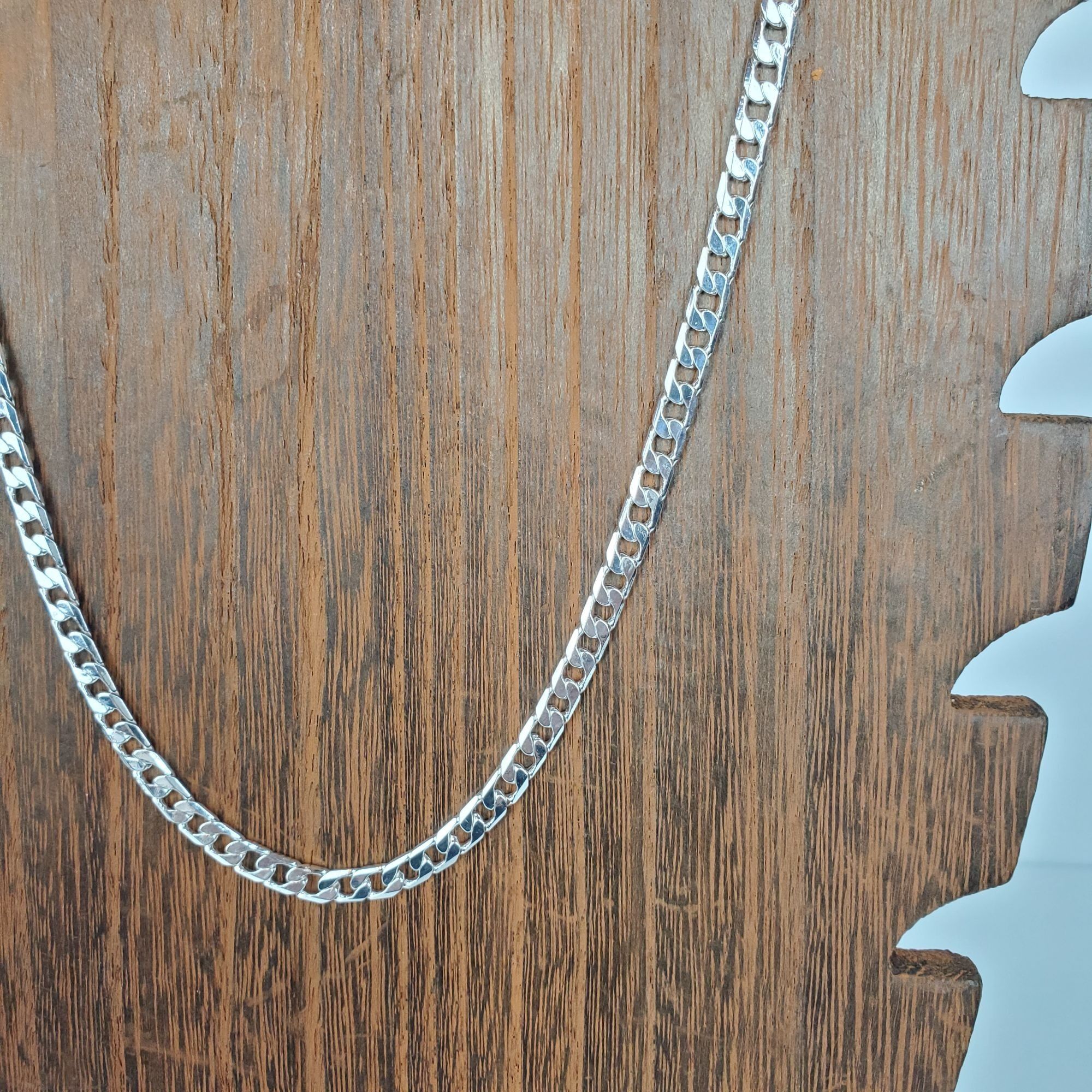 Other Cuban Silver 5mm Chain 18" Necklace Size ONE SIZE - 3 Thumbnail