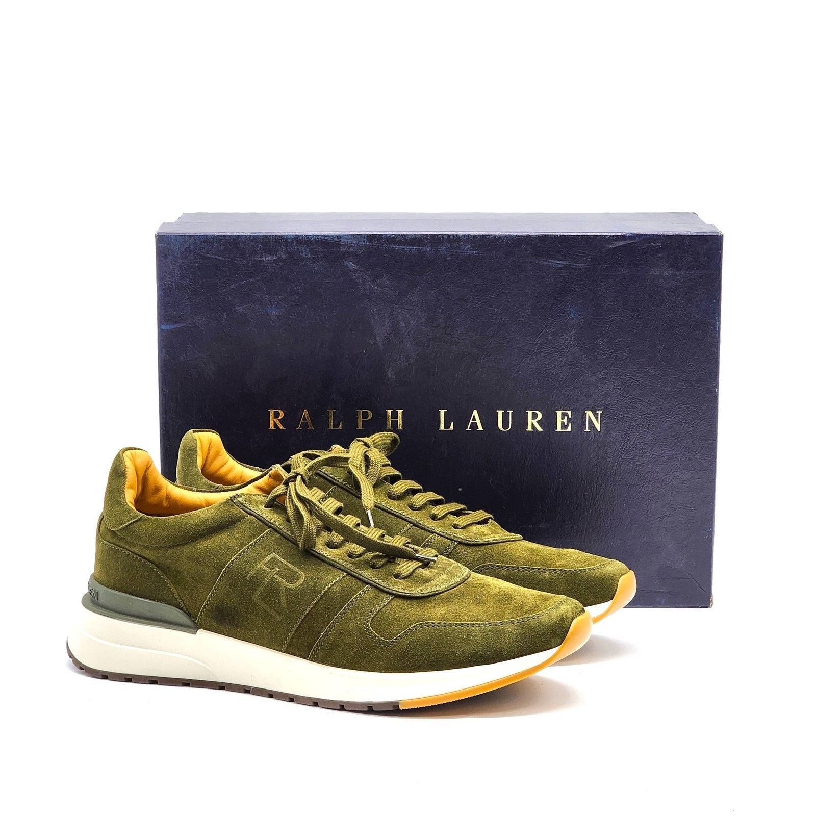 Ralph Lauren Purple Label Ethan Suede Sneakers Brown EU 44 US 11 - NWB $990 Ralph Lauren Purple Label Ethan II Calfskin Suede Sneaker in  main image 4