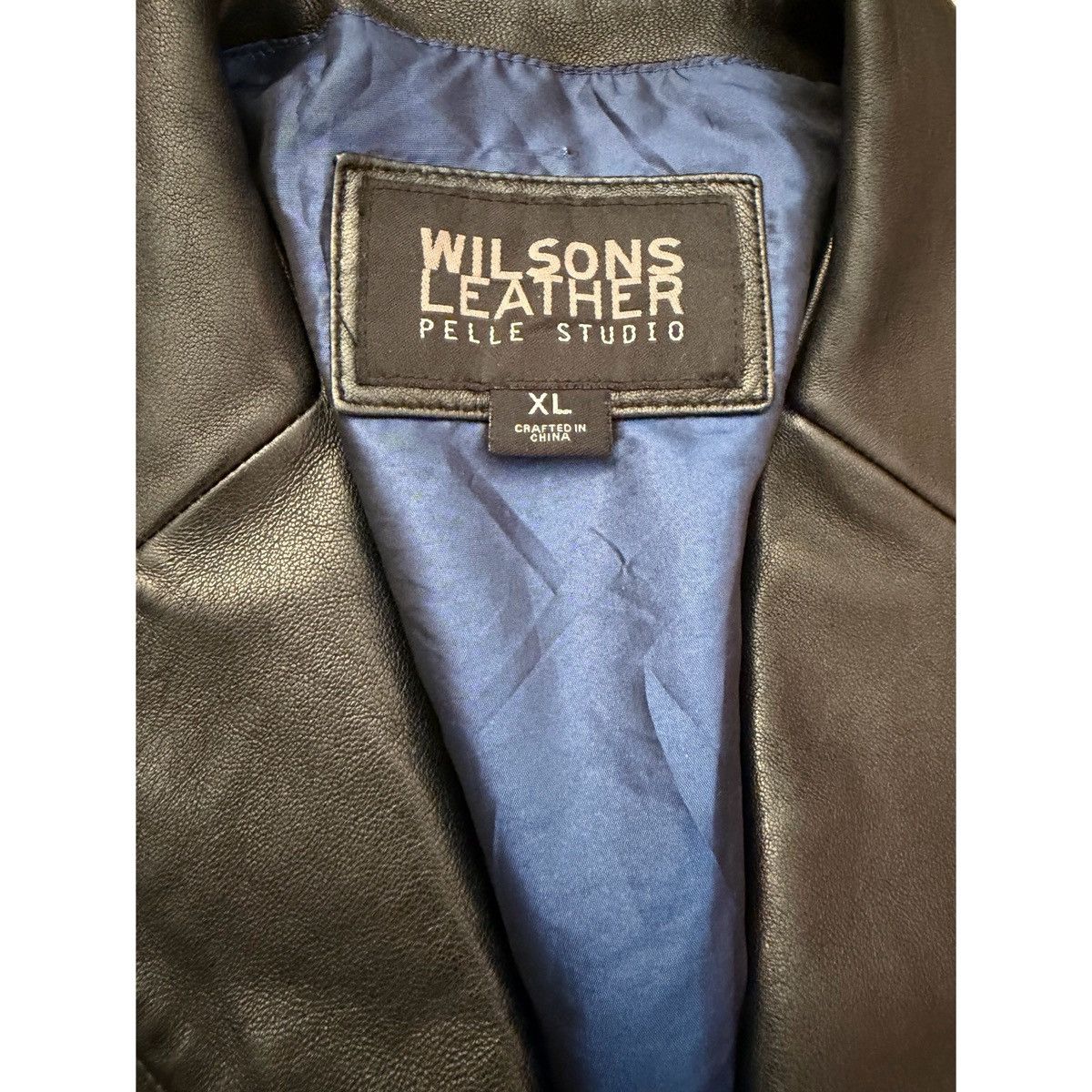 Wilsons Leather WILSONS PELLE STUDIO VINTAGE BLAZER LEATHER JACKET Size XL / US 12-14 / IT 48-50 - 11 Thumbnail