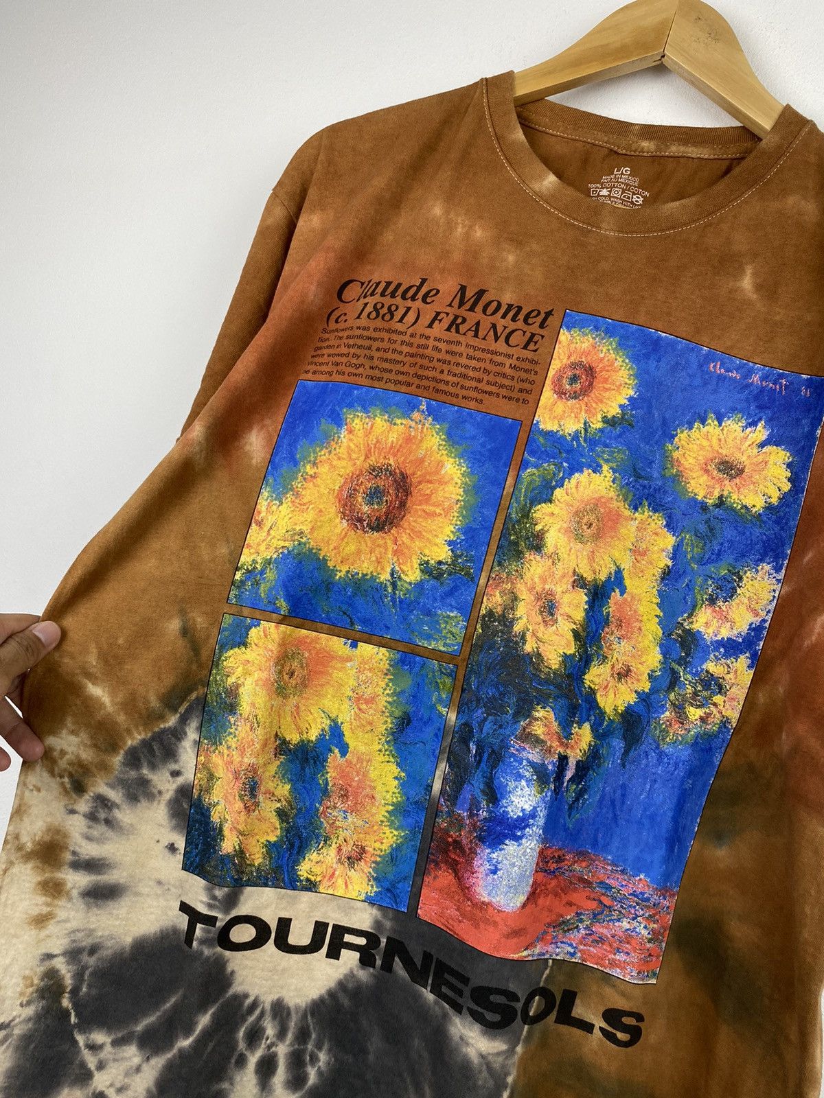 Art Comes First × Vintage Claude Monet Art Tie Dye T-shirt Size US L / EU 52-54 / 3 - 2 Thumbnail