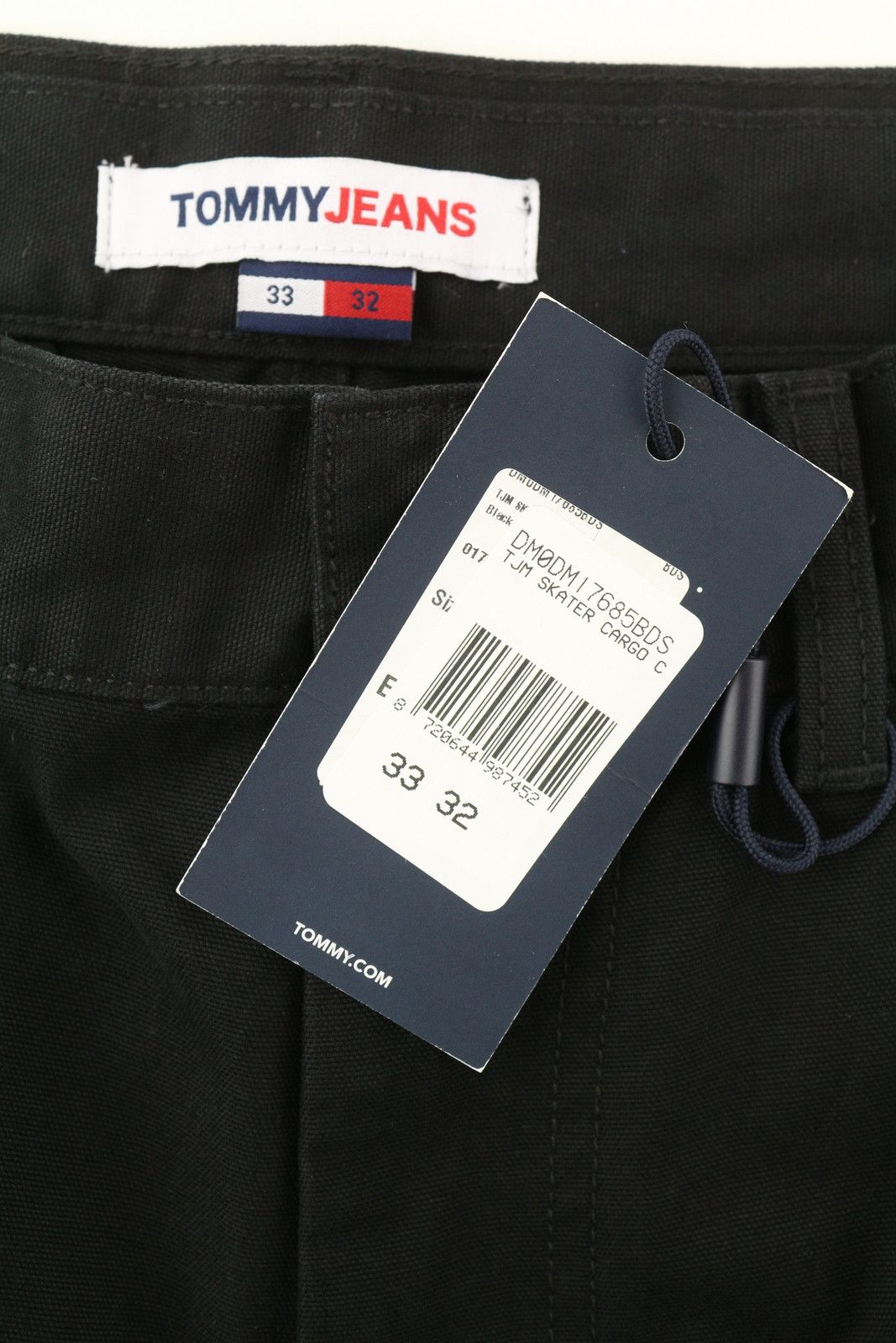Tommy Hilfiger SKATER CARPENTER W33/L32 Black Cargo Zip Fly 85132 Size US 33 - 6 Thumbnail