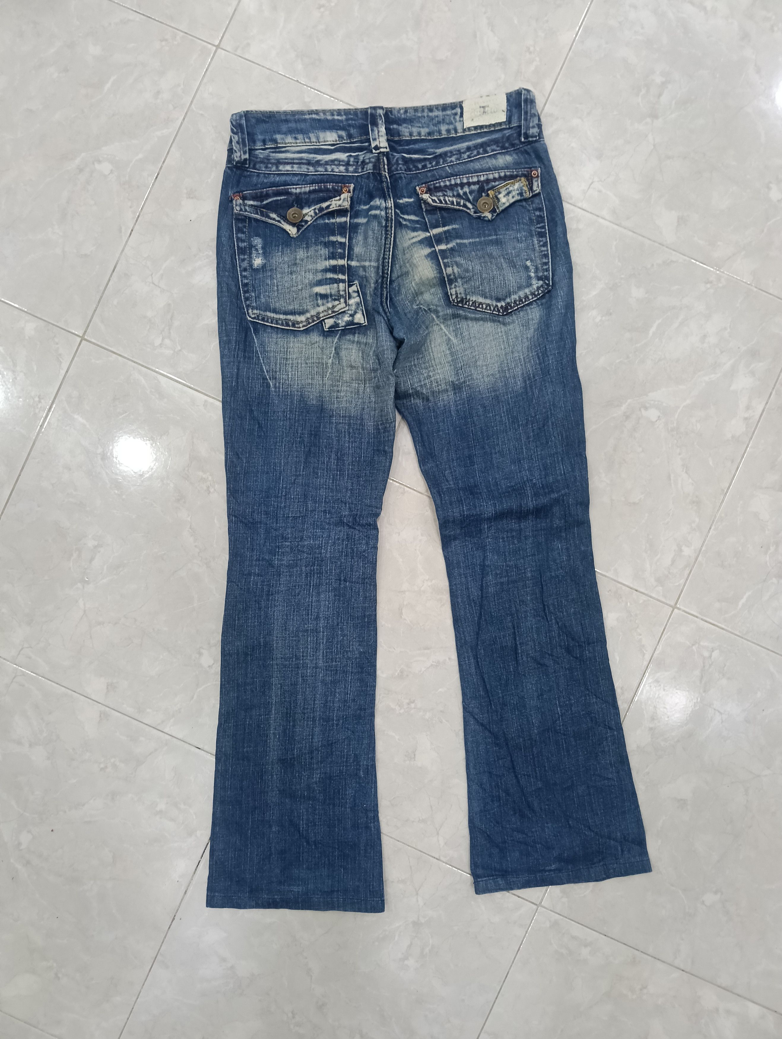 Japanese Brand Costello Sick Design Bootcut Denim Size 30" / US 8 / IT 44 - 4 Thumbnail