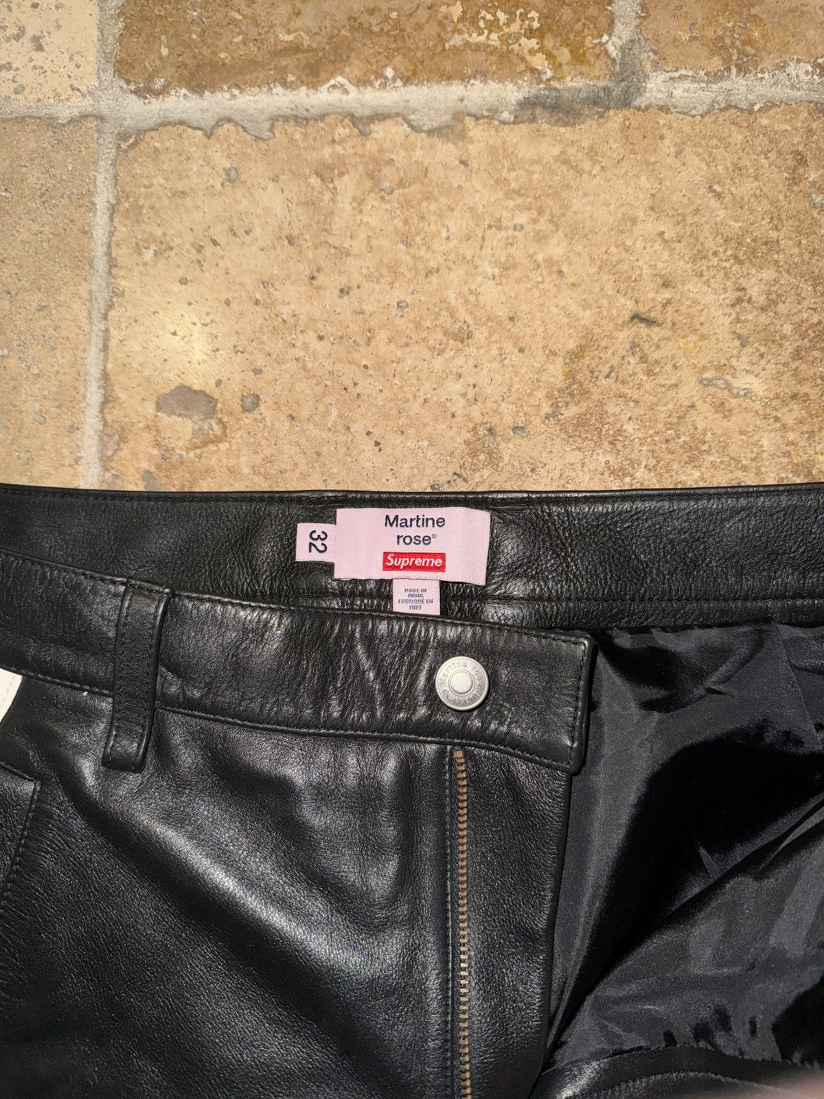 Martine Rose × Supreme Supreme Martine Rose Leather Biker pants Size US 32 / EU 48 - 3 Thumbnail