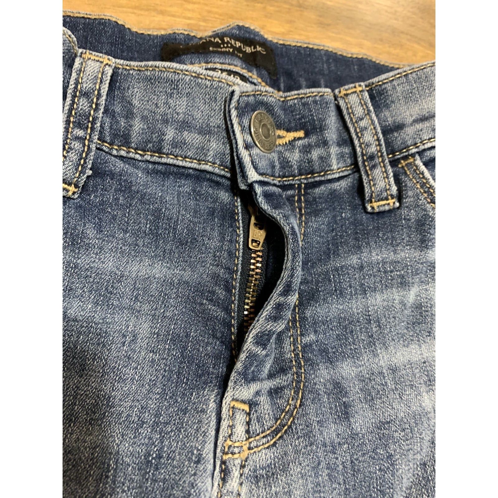 Banana Republic Banana Republic Jeans Women’s Size 2 26x25 Skinny Denim Pants Slim Mid Rise Blue Cotton Blend Denim Size 26" / US 2 / IT 38 - 4 Thumbnail