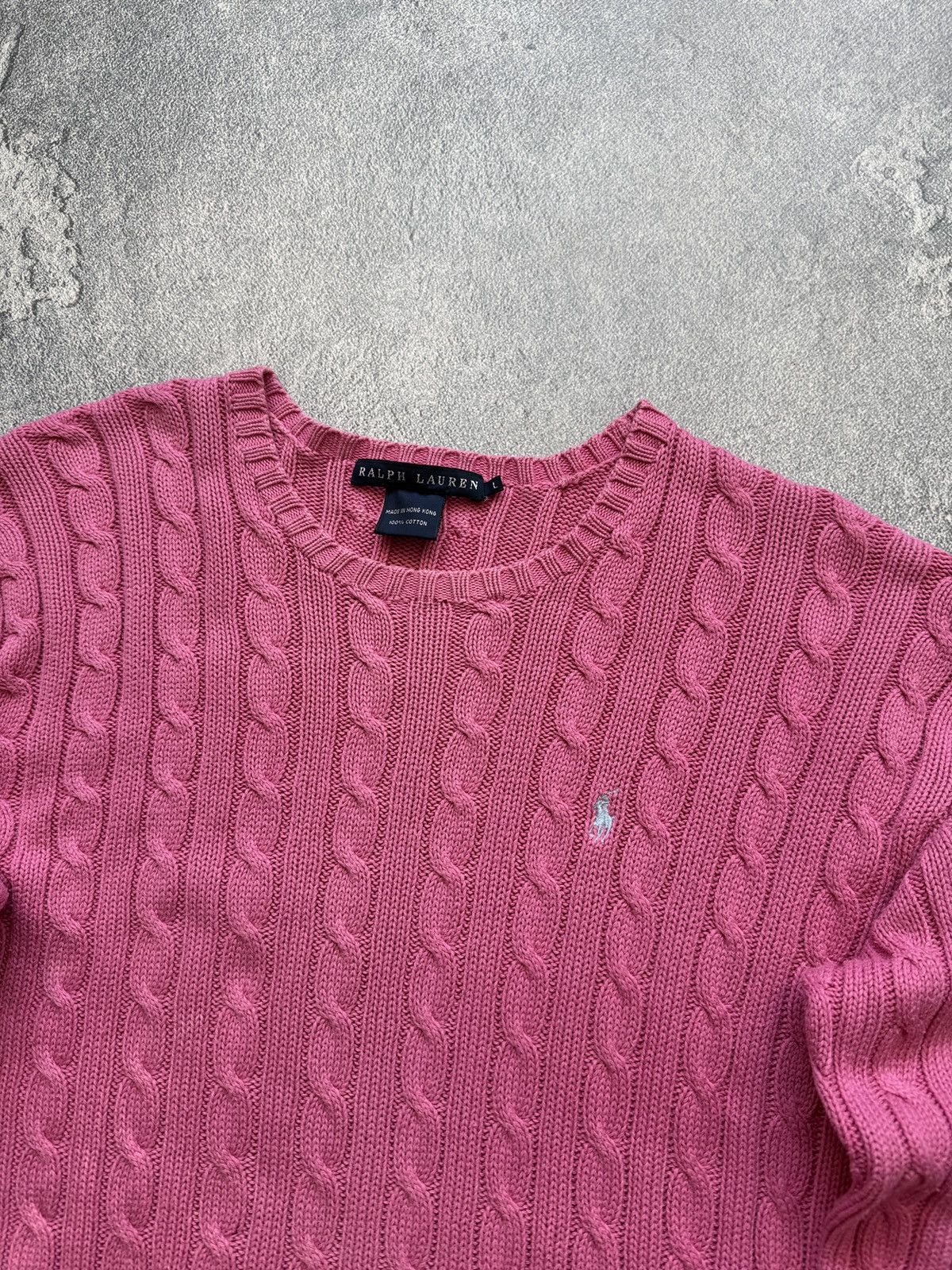 Polo Ralph Lauren Vintage polo Ralph Lauren women’s sweater knitted Oversized Size L / US 10 / IT 46 - 2 Thumbnail