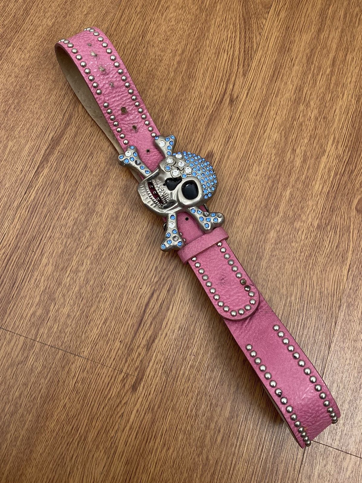 If Six Was Nine Skull crystal studded belt Size ONE SIZE - 2 Thumbnail