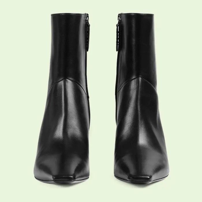 Gucci o1s1wg110425 Leather Boots in Black Size US 4 / IT 34 - 3 Thumbnail