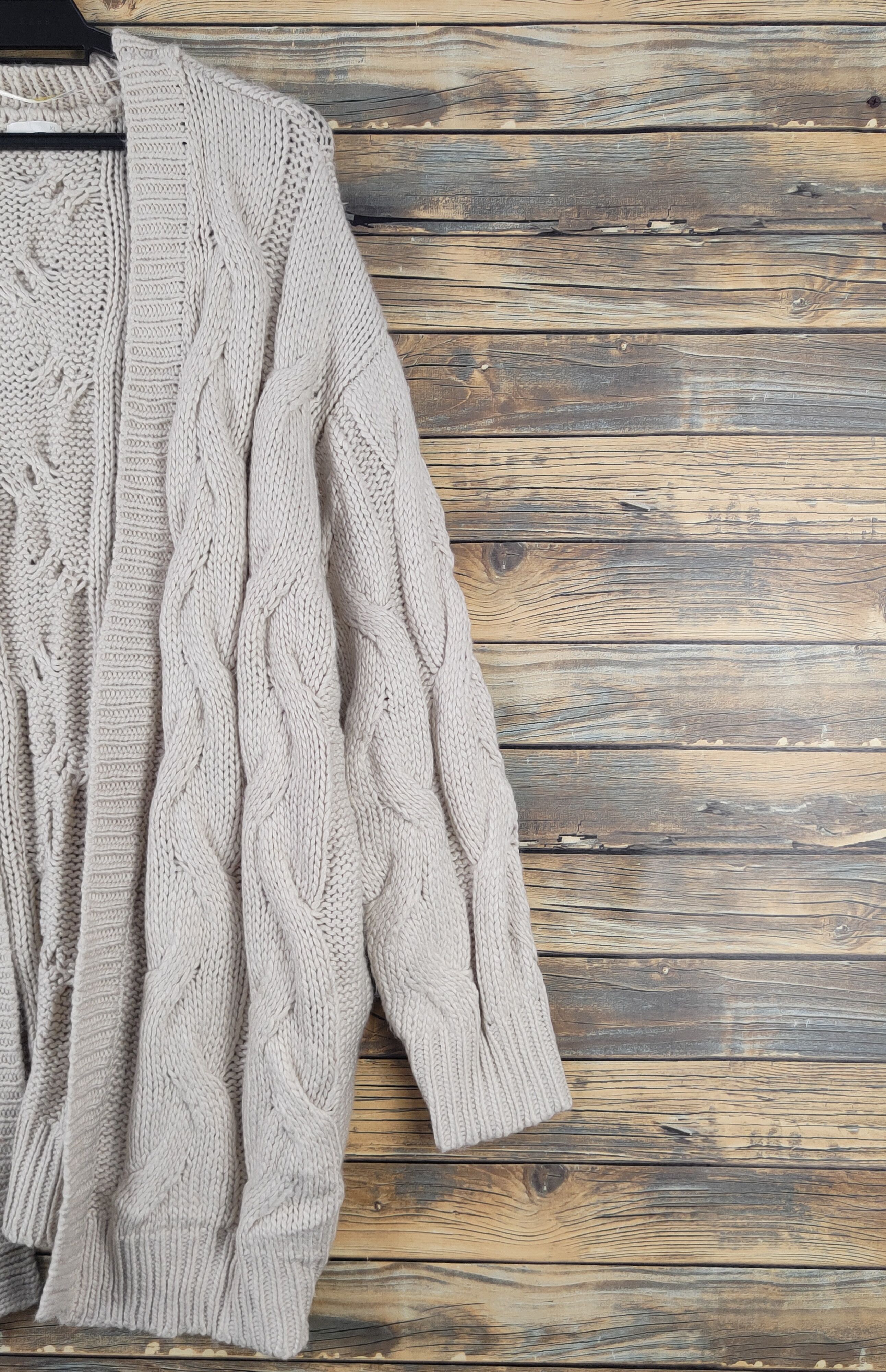 Aran Isles Knitwear GU Beige japan streetwear cable Knitwear Cardigan #W1810 Size US XL / EU 56 / 4 - 5 Thumbnail