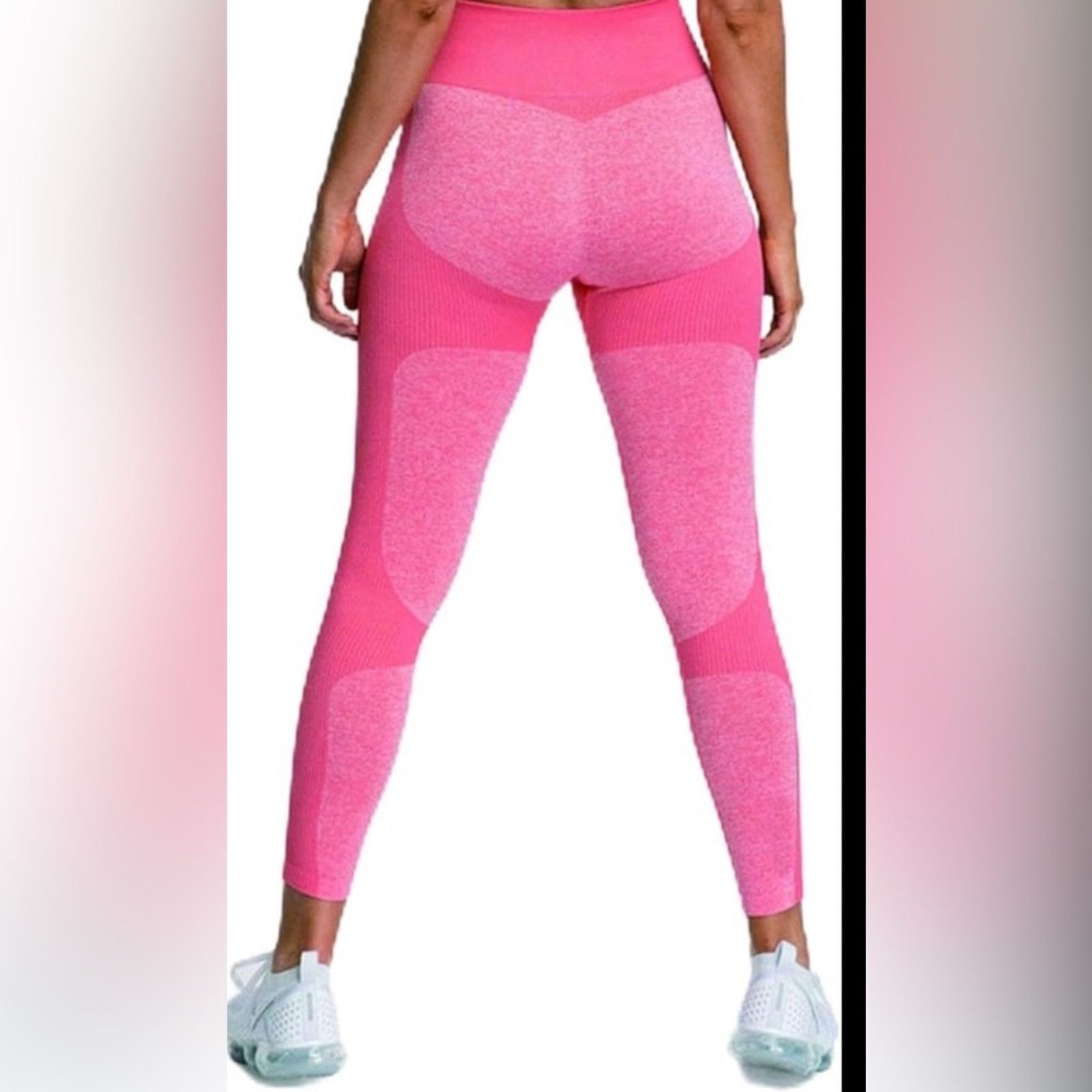 Other Seamless Yoga Pilates Gym Activewear Pink Activewear Set S Size 27" / US 4 / IT 40 - 2 Thumbnail