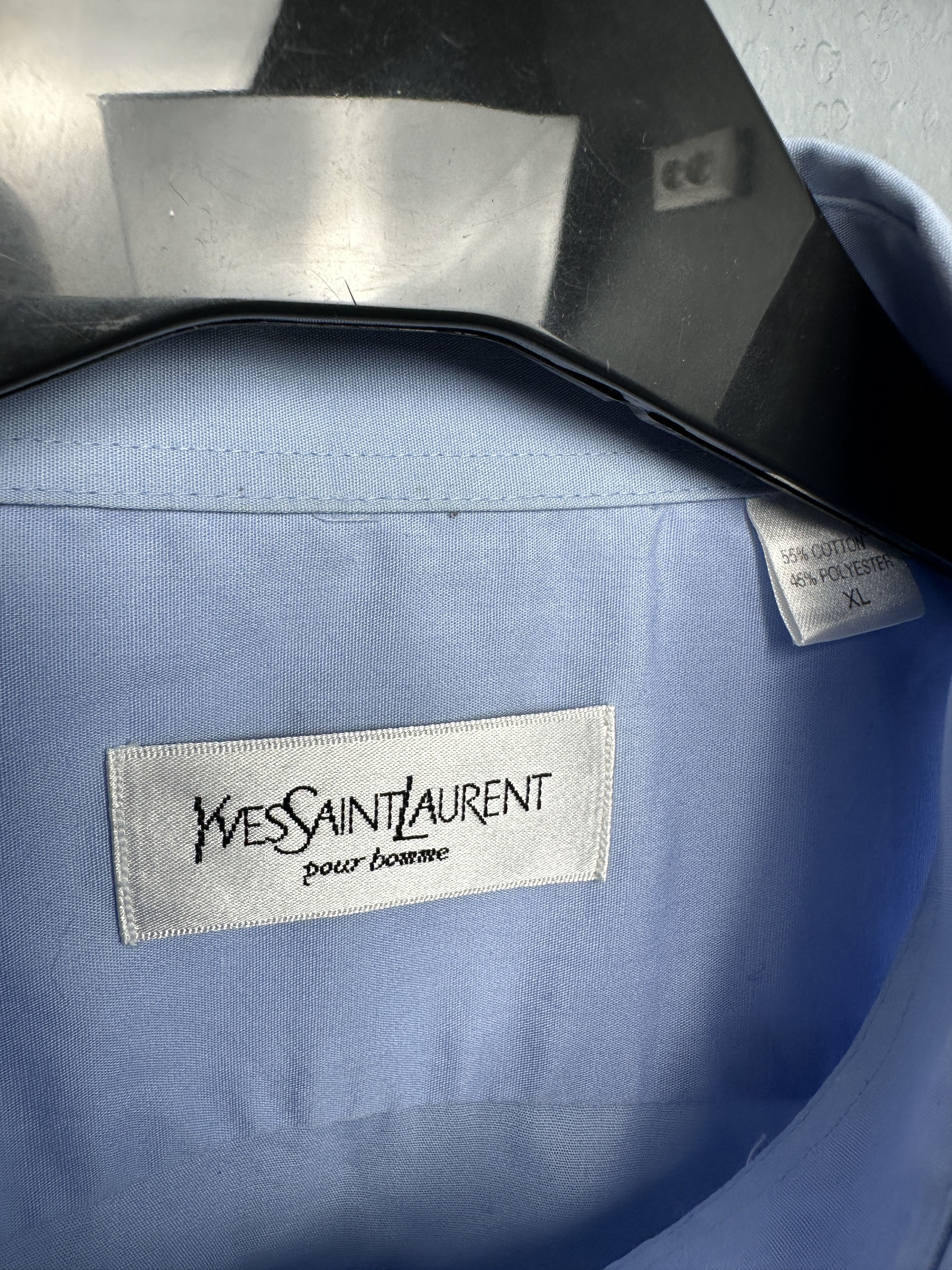 Yves Saint Laurent Yves Saint Laurent YSL Mens Short Sleeve Shirt Size US XL / EU 56 / 4 - 4 Thumbnail