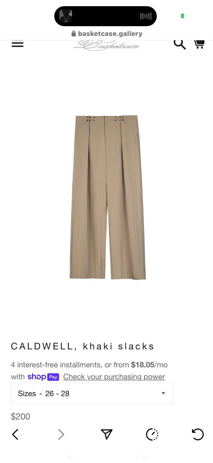 basketcase gallery CALDWELL, Khaki Slacks | Grailed 