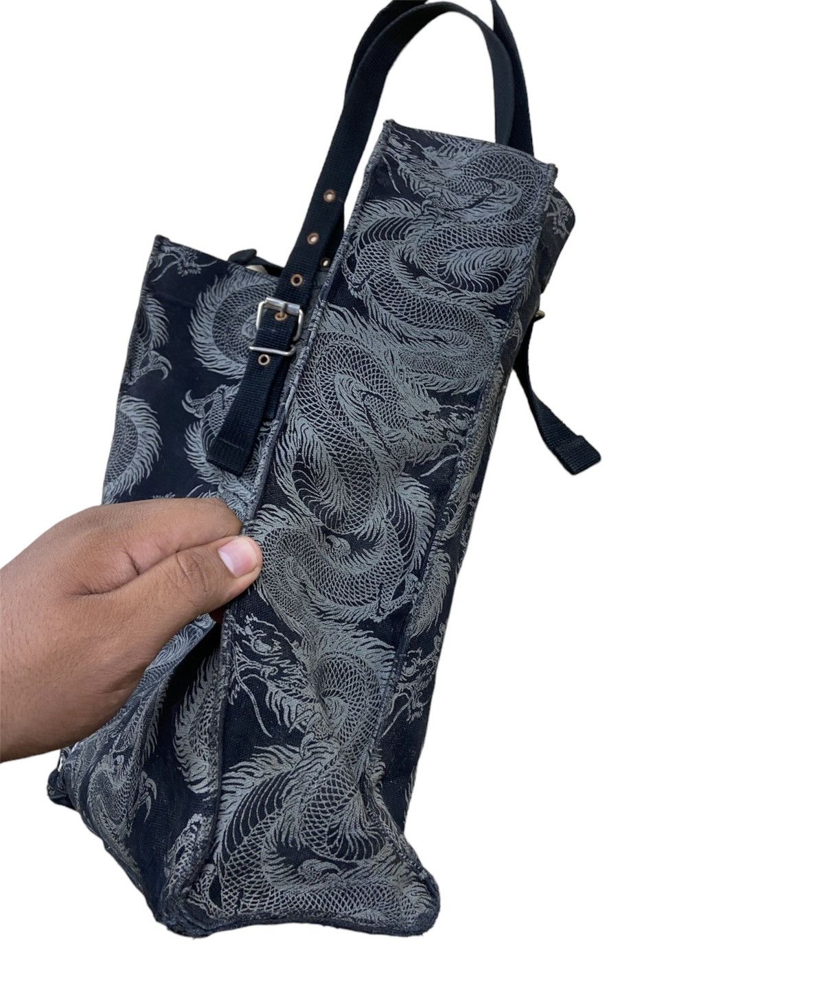 Japanese Brand × Jean Paul Gaultier × Vintage Vintage Sein Company ‘JPG Dragon’ Design Totebag Size ONE SIZE - 5 Thumbnail