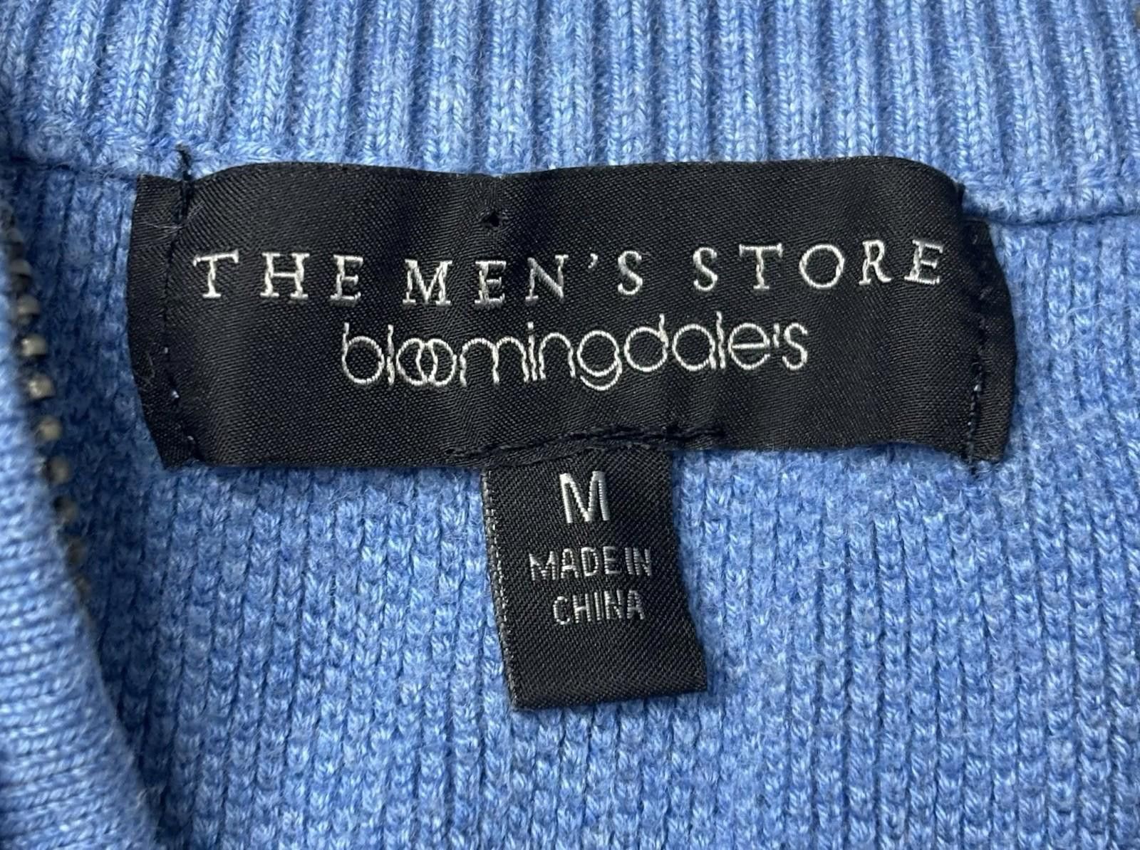 Bloomingdale's The Mens Store for Bloomingdales Sweater Mens Small 1/4 Zip Size US S / EU 44-46 / 1 - 2 Thumbnail