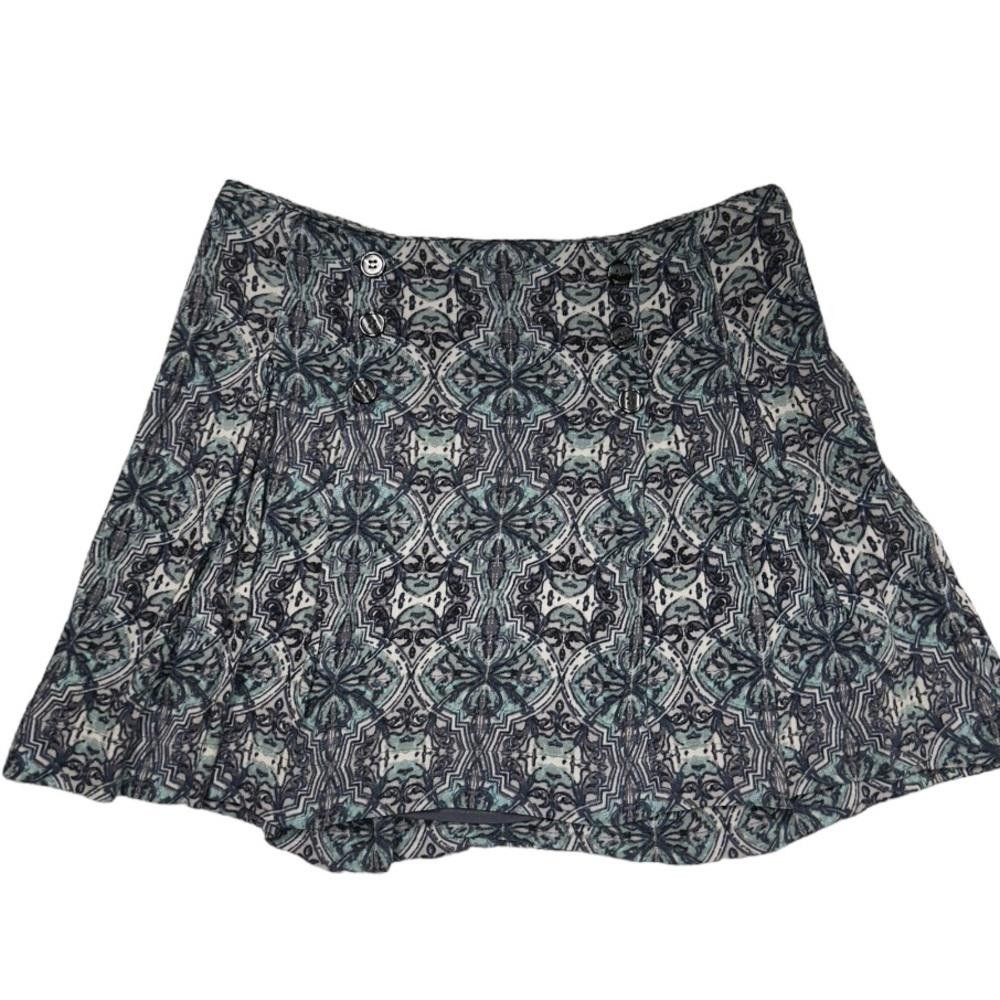 Free People Free People l Lovers Lane Blue Printed Mini Skirt Size 6 Size 28" / US 6 / IT 42 - 2 Thumbnail