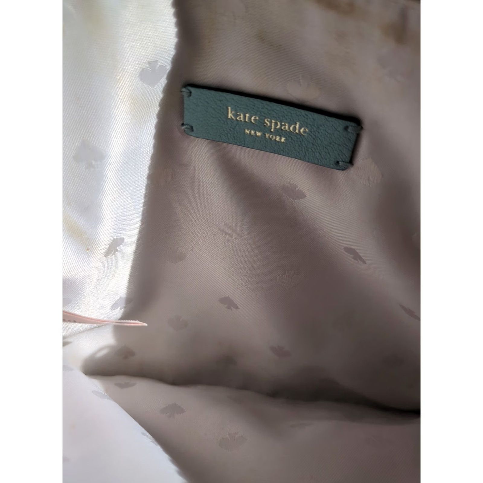 Vintage kate spade new york Bailey Leather Crossbody Purse Women's Small Blue Pebbles Zip Size ONE SIZE - 7 Thumbnail
