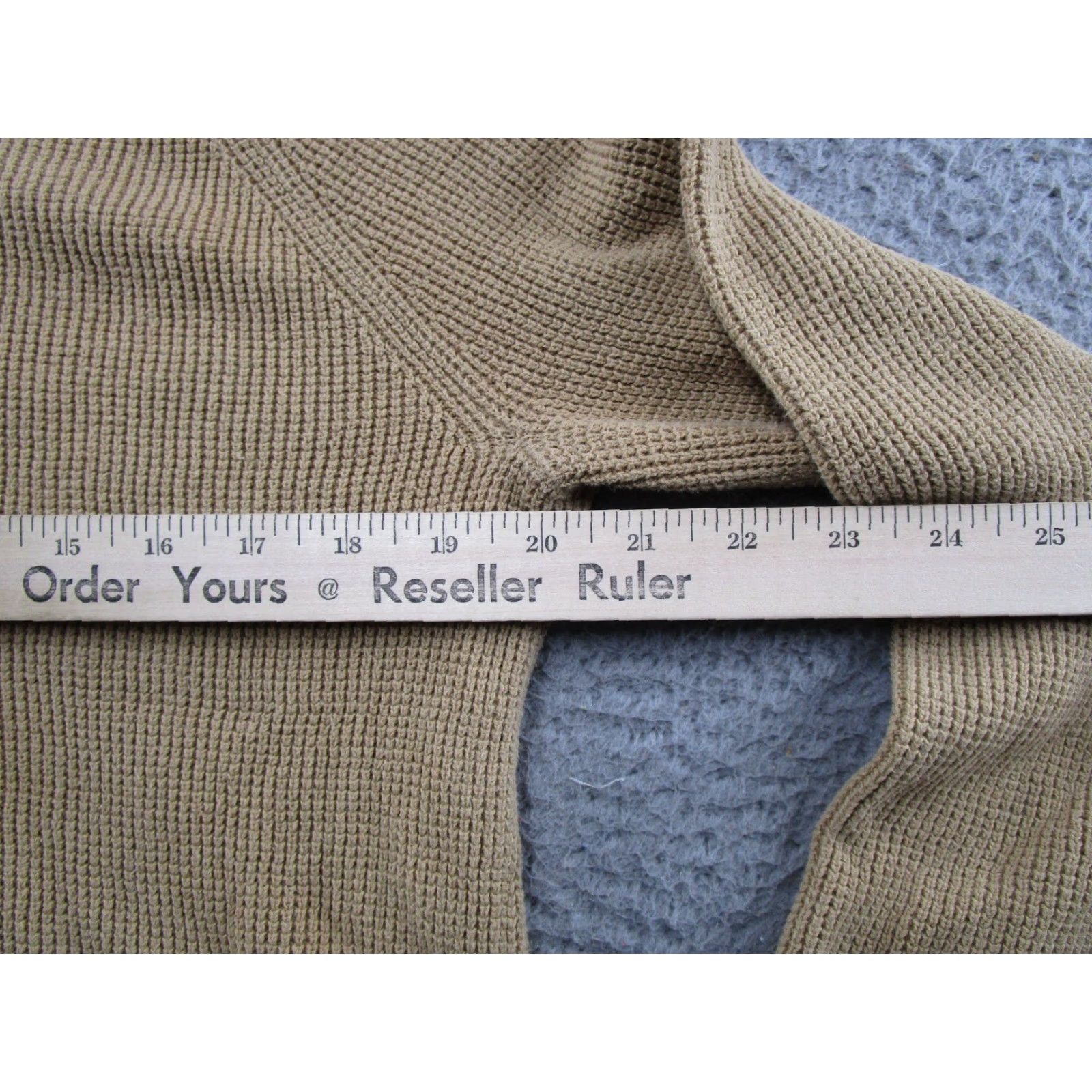 Ralph Lauren VTG Y2K Lauren Ralph Lauren Women's Beige Thermal Knit Hoodie Size M Pullover Size M / US 6-8 / IT 42-44 - 6 Thumbnail