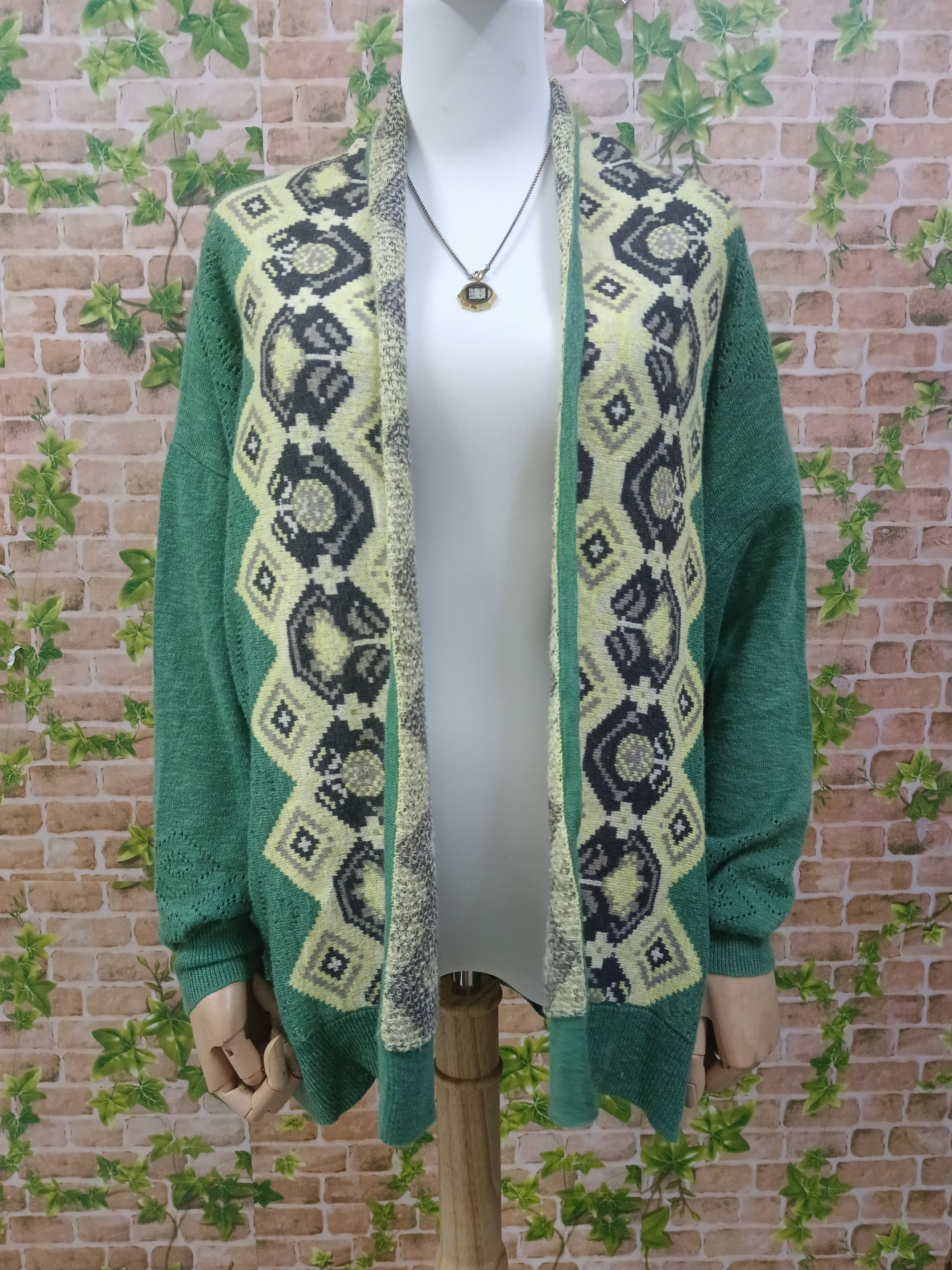 Ne-Net ISSEY MIYAKE NE-NET NAVAJO NOTIVE CARDIGAN(SIZE2) Size M / US 6-8 / IT 42-44 - 2 Thumbnail