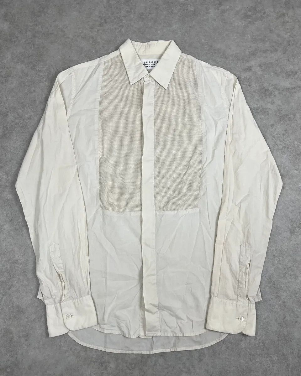 Maison Margiela Maison Martin Margiela White Premium Signature Shirt Size US S / EU 44-46 / 1 - 1 Thumbnail