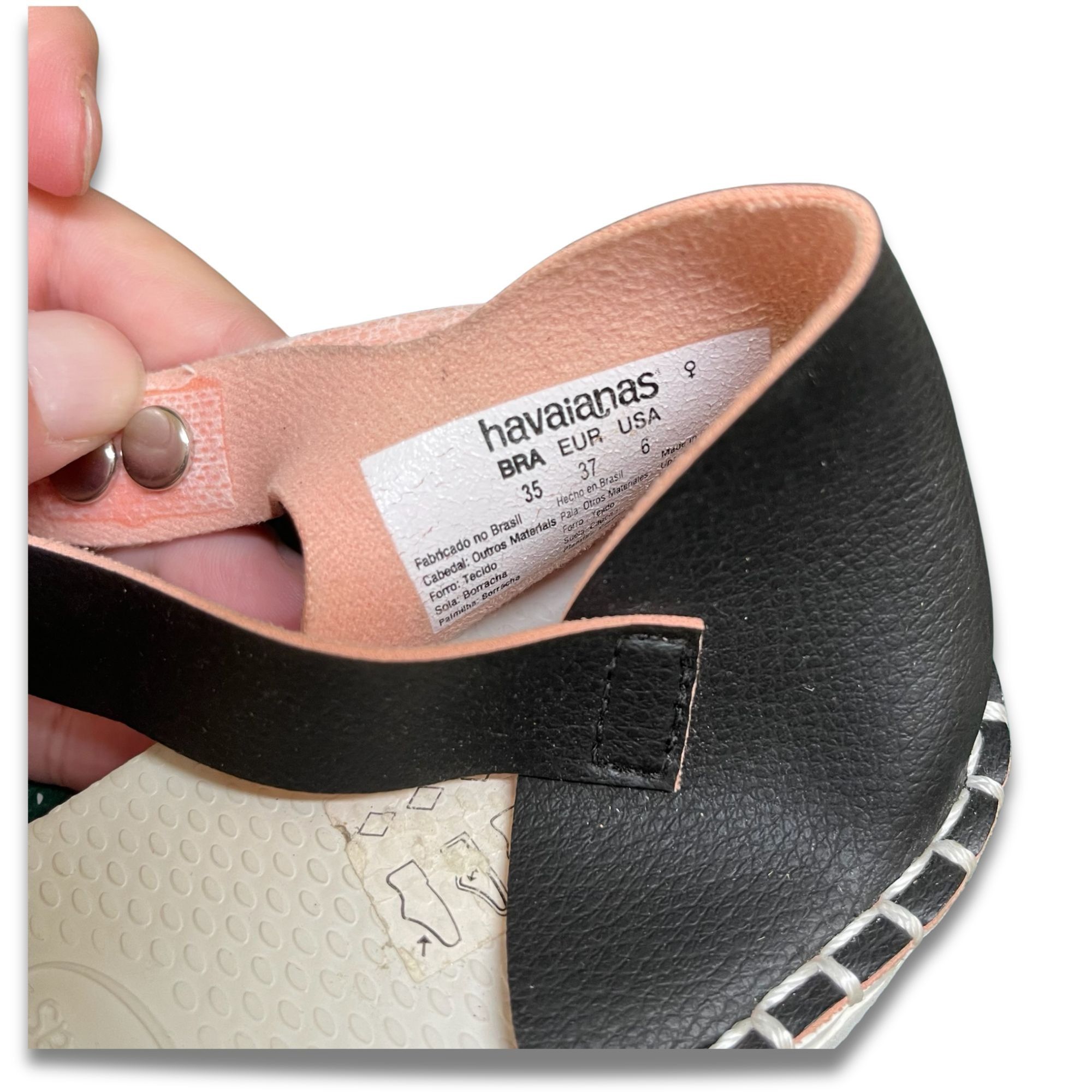 Other Havaianas Origine Platform Sandals Black & Pink Size 6 Styli Size US 6 / IT 36 - 8 Thumbnail