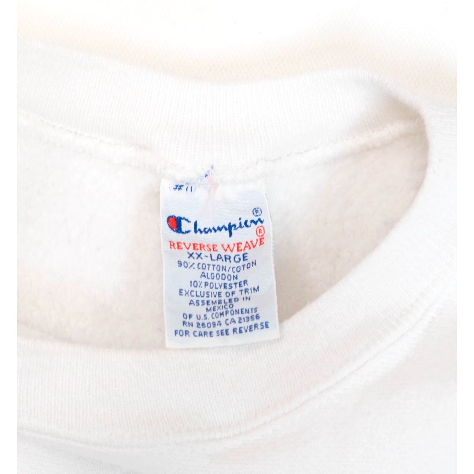 Champion VINTAGE Champion Reverse Weave Sweatshirt Crewneck Men 2XL White Sweatshirt 90s Made USA Size US XXL / EU 58 / 5 - 3 Thumbnail