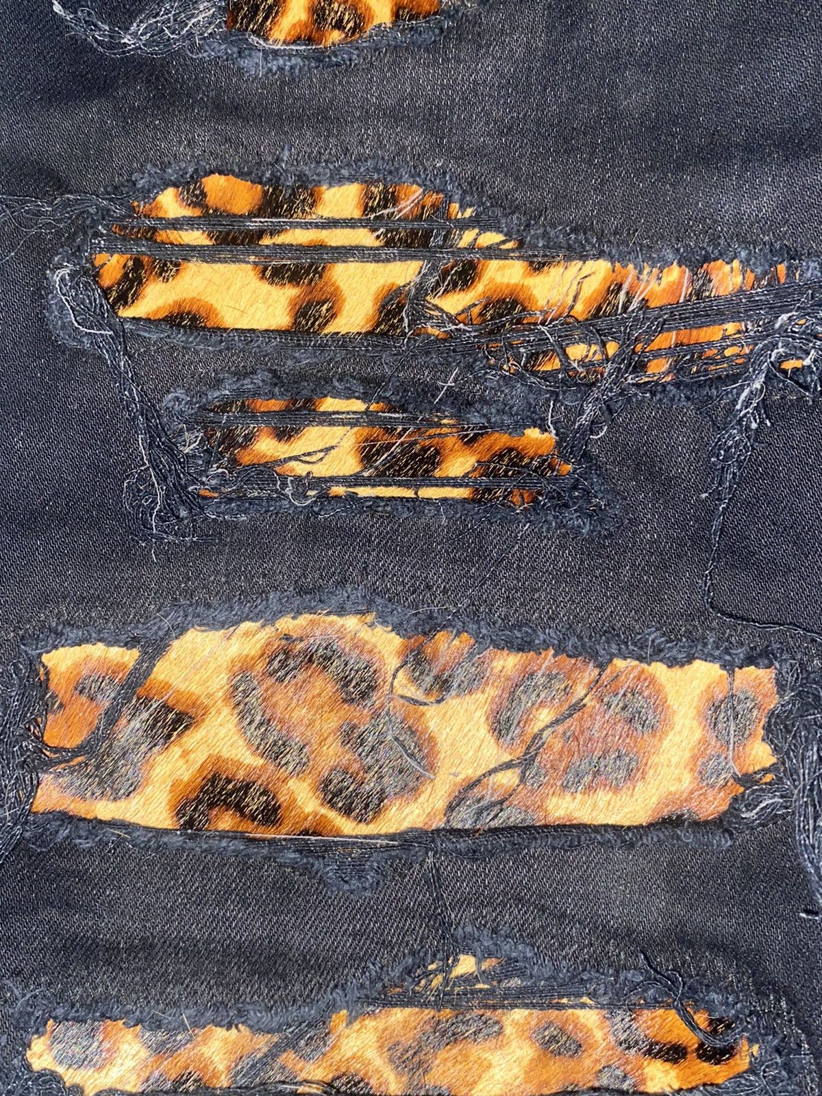 Amiri Black Amiri animal print jeans Size US 33 - 2 Thumbnail