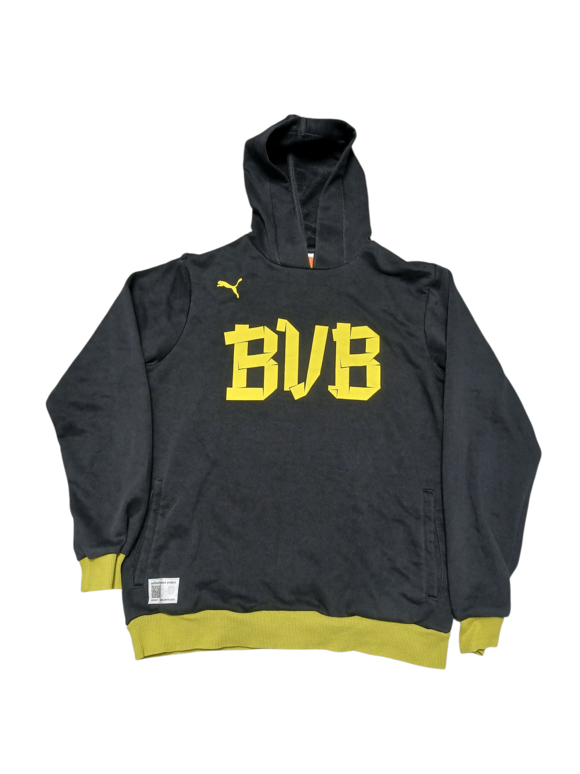 Puma BORUSSIA DORTMUND BVB PUMA VINTAGE BIGLOGO SOCCER HOODIE Size US M / EU 48-50 / 2 - 1 Thumbnail