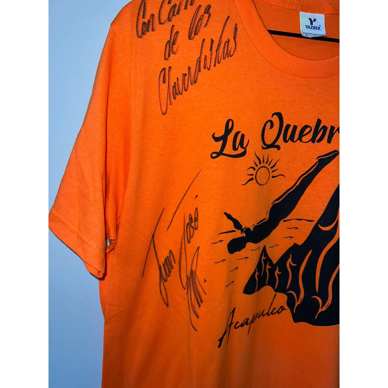 Vintage Y2K La Quebrada Acapulco Beach Orange Diving Dive Shirt XL Size US XL / EU 56 / 4 - 4 Thumbnail