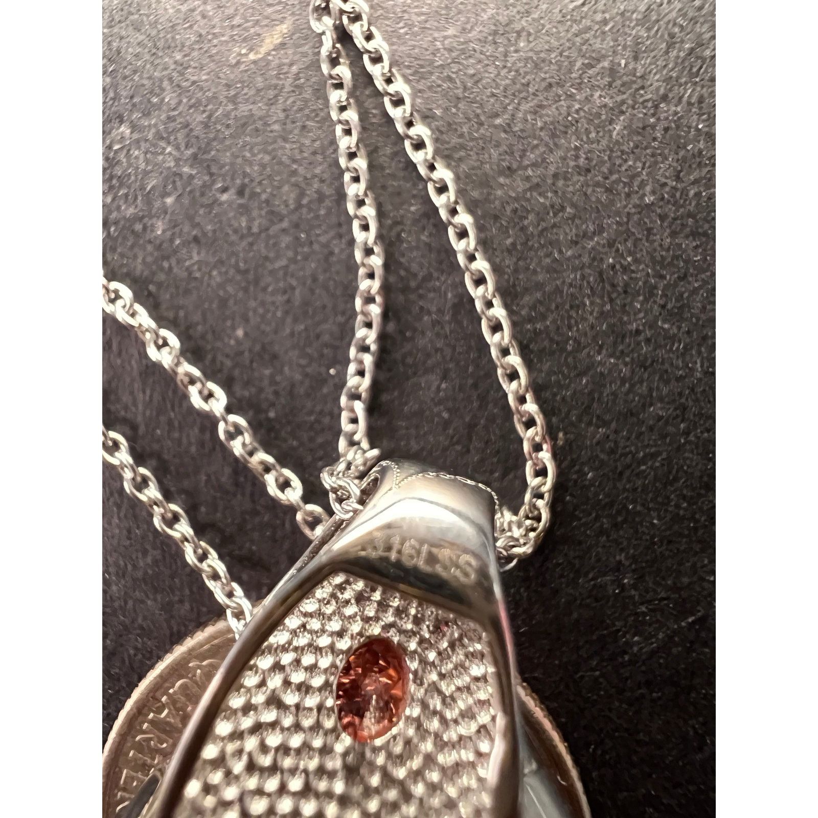 Other NEW Phosphosiderite and garnet stainless steel necklace Size ONE SIZE - 3 Thumbnail