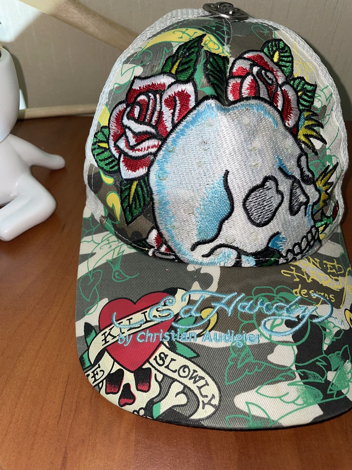 Ed Hardy × Japanese Brand × Vintage Ed hardy vintage Japanese cap 90s Size ONE SIZE - 3 Thumbnail
