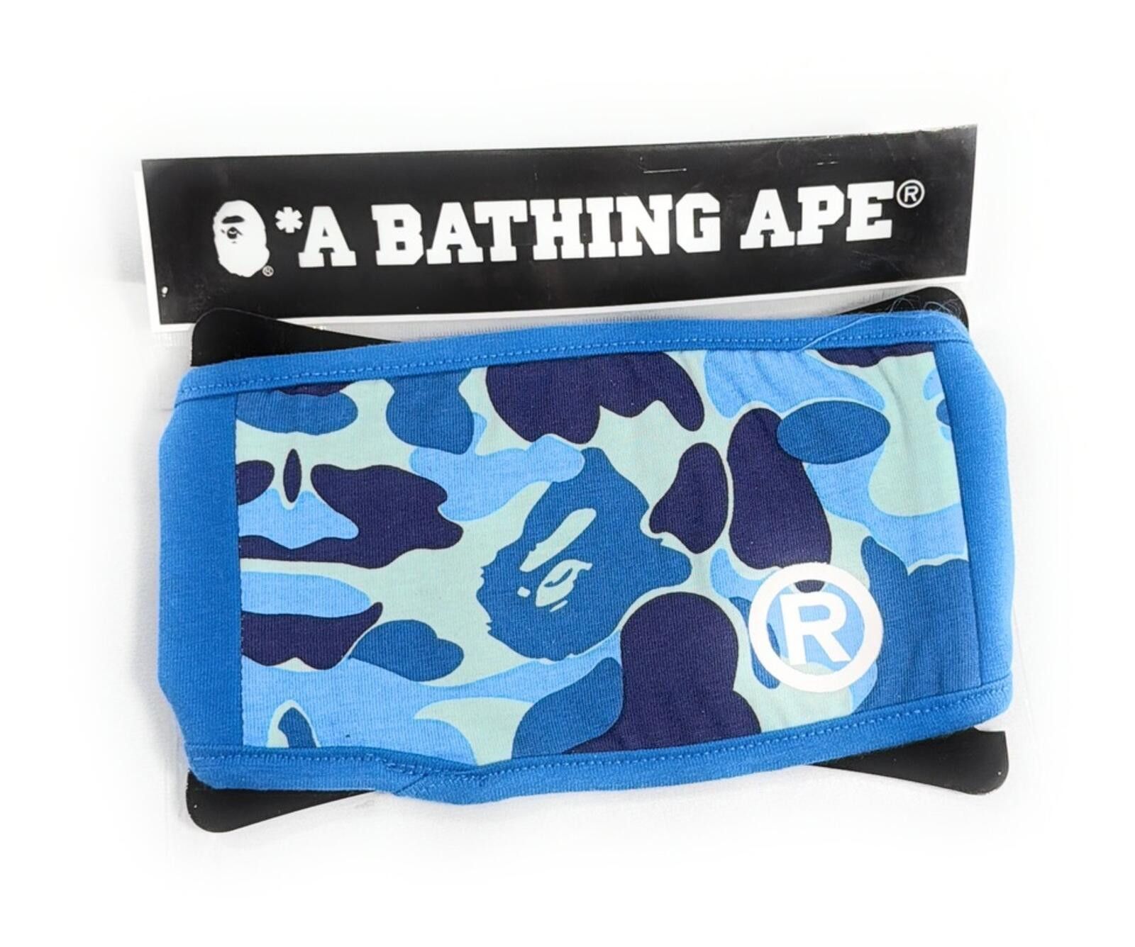 Bape A Bathing Ape Blue ABC Camo Face Mask - BAPE Size ONE SIZE - 1 Thumbnail