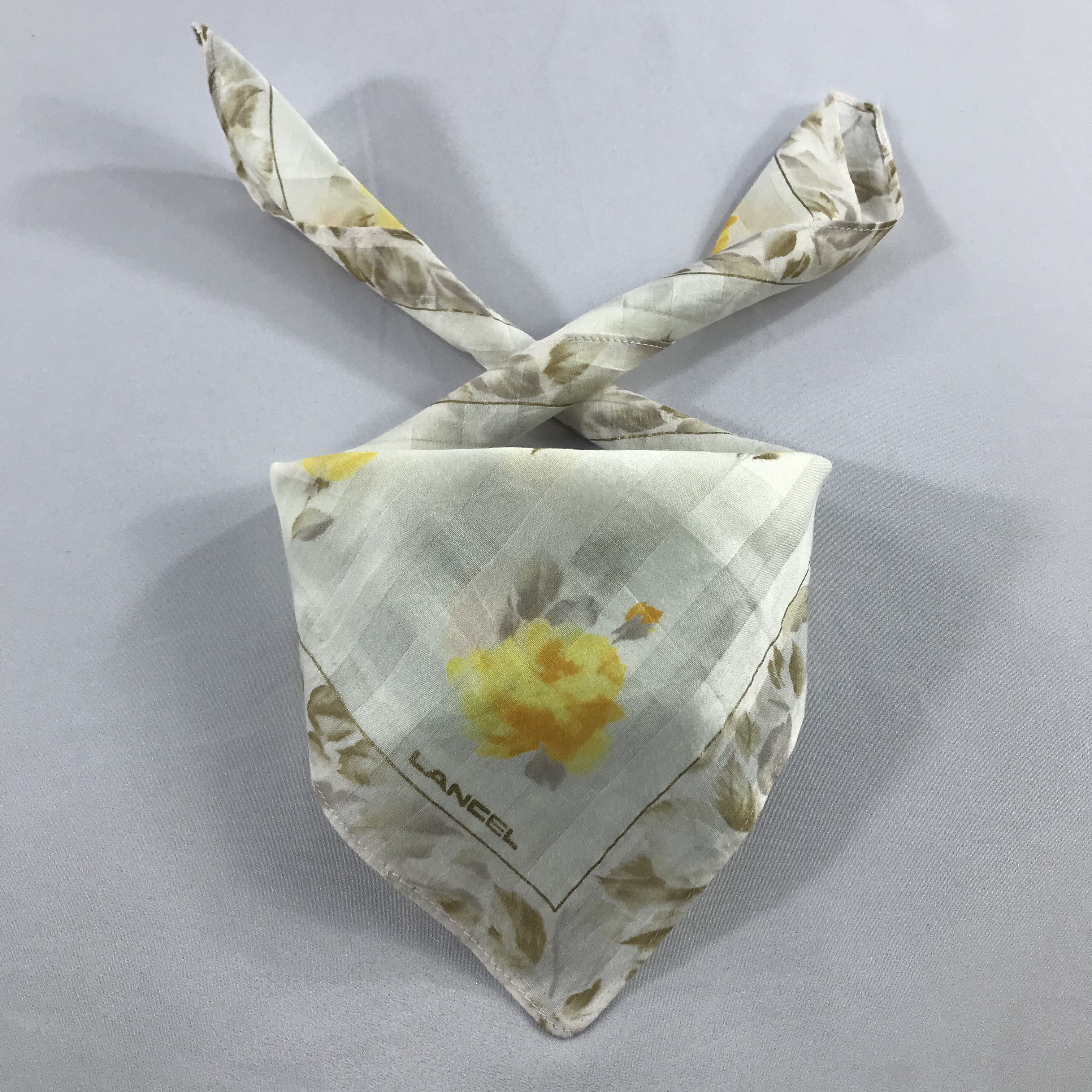 Lancel × Vintage Lancel Bandana / Handkerchief / Neckerchief - S2568 Size ONE SIZE - 3 Thumbnail