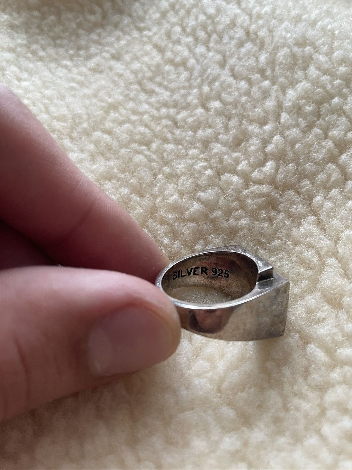 Other MAPLE - MOTHER OF PEARL x GREEN TOPAZ - 925 SILVER RING Size ONE SIZE - 9 Thumbnail
