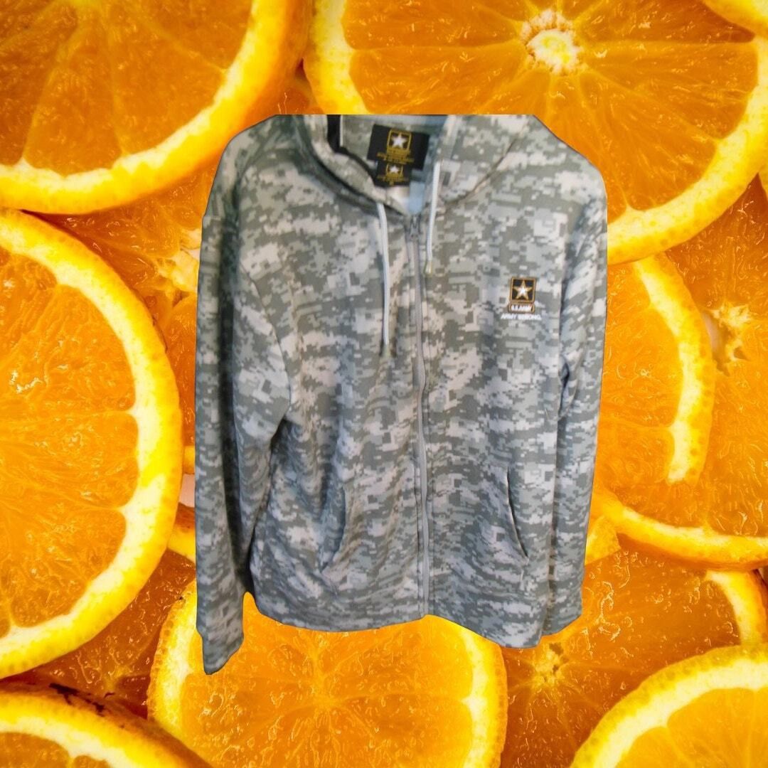 Other US Army Camo Full Zip Hoodie Sweatshirt Size XL Size US XL / EU 56 / 4 - 2 Thumbnail