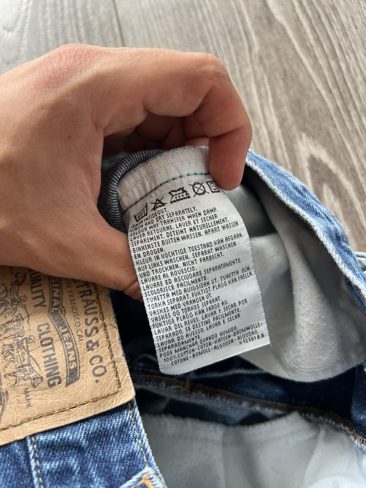 Levi's Vintage Levis Orange Tab Made in USA 90s Blue Denim Jeans Size US 32 / EU 48 - 14 Thumbnail