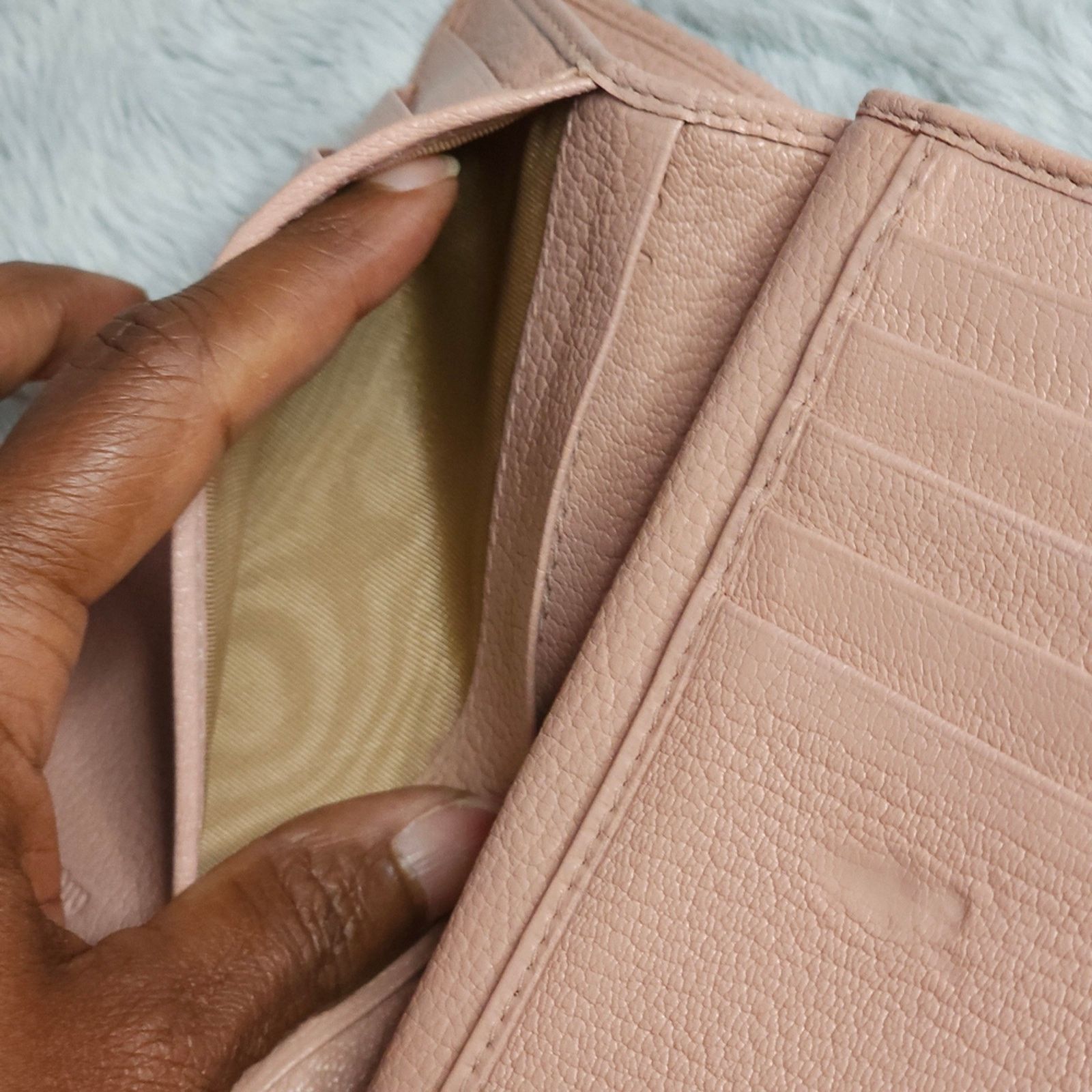 Miu Miu **Authentic**Miu Miu Trifold Wallet Madras Fiocco Orchidea Size ONE SIZE - 13 Thumbnail