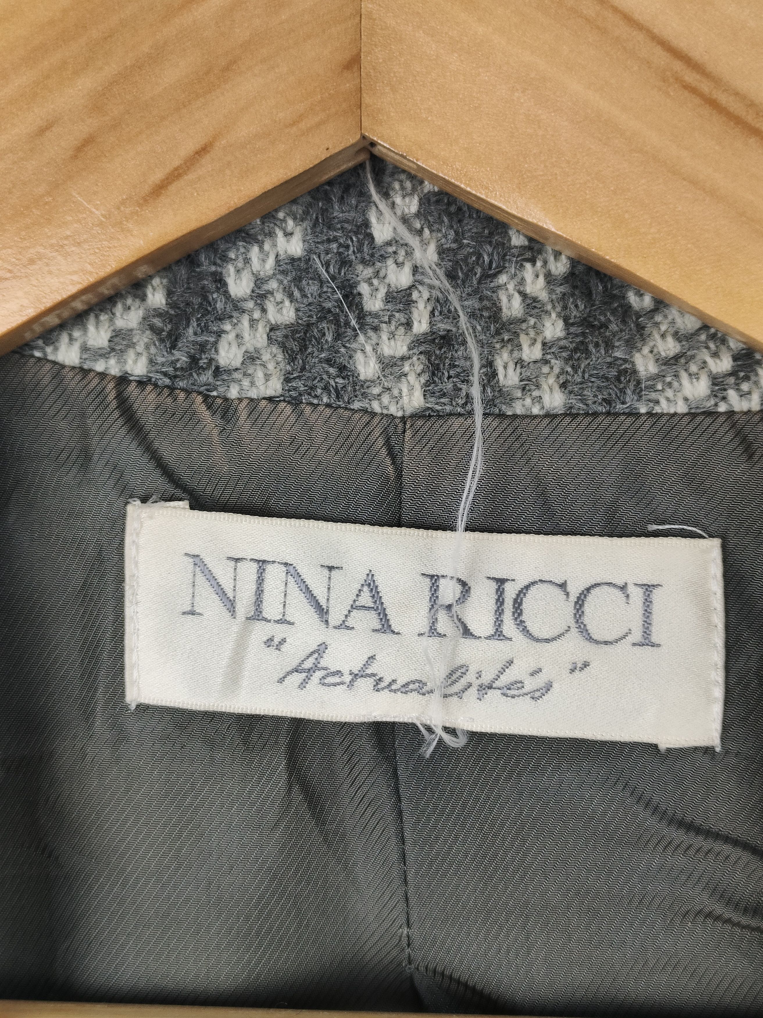 Nina Ricci NINA RICCI double-breasted plaid cocoon jacket Size XL / US 12-14 / IT 48-50 - 3 Thumbnail