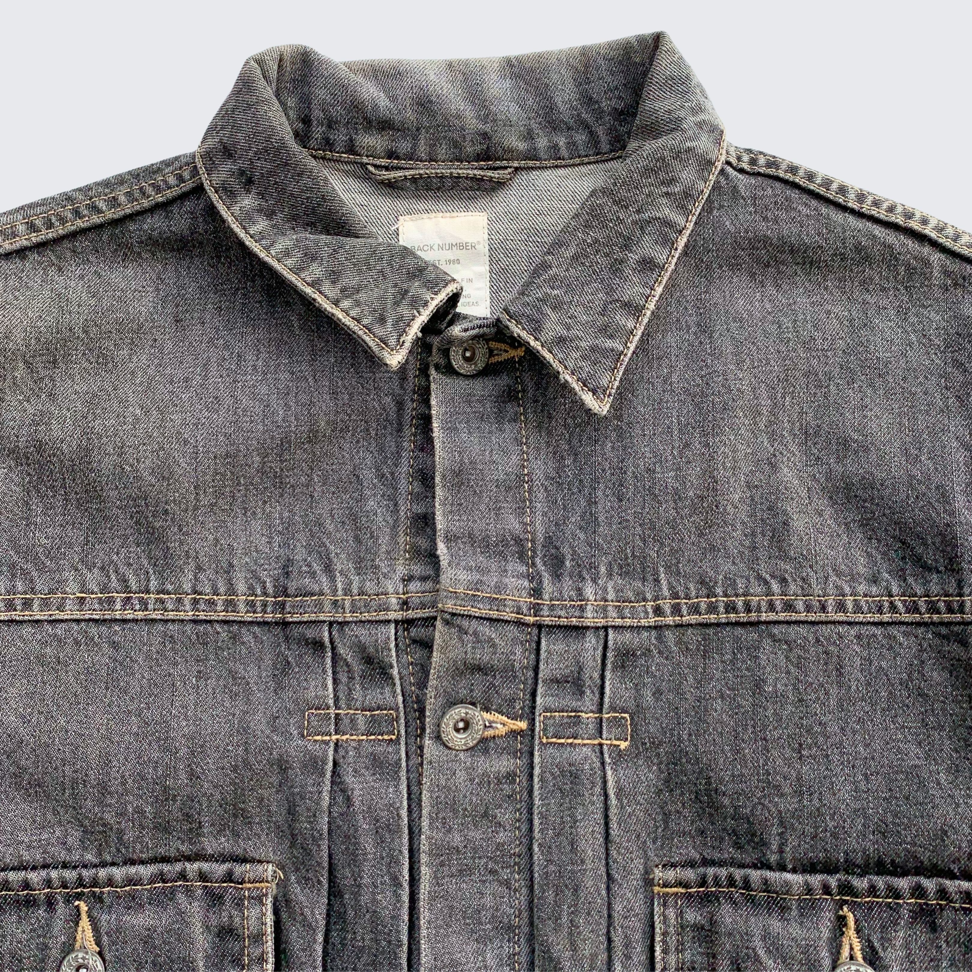 Japanese Brand Back Number Japan Type II Denim Jacket Size US L / EU 52-54 / 3 - 2 Thumbnail