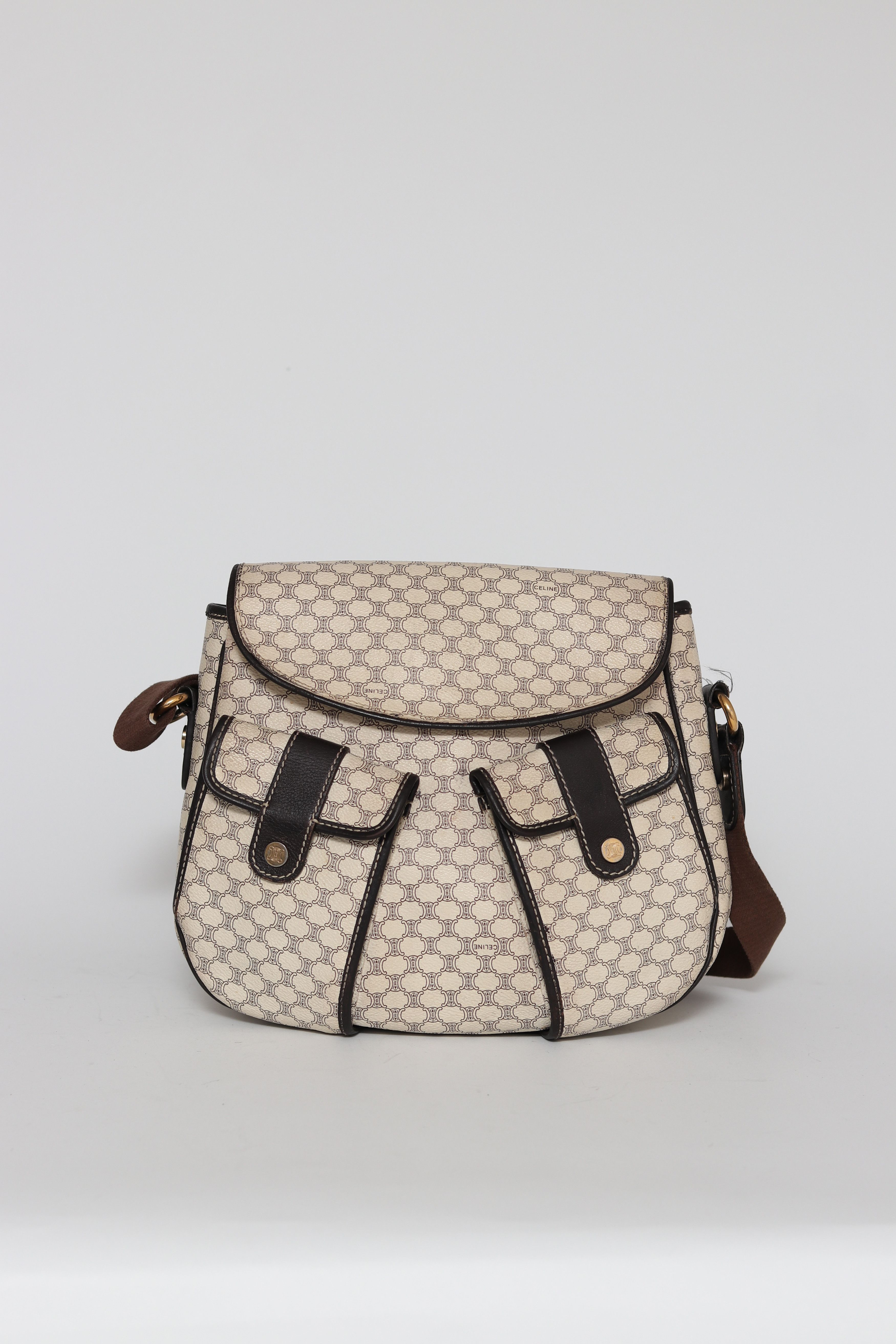 Celine Celine Celine Canvas Logo Clutch Bag 10A962B4W Canvas