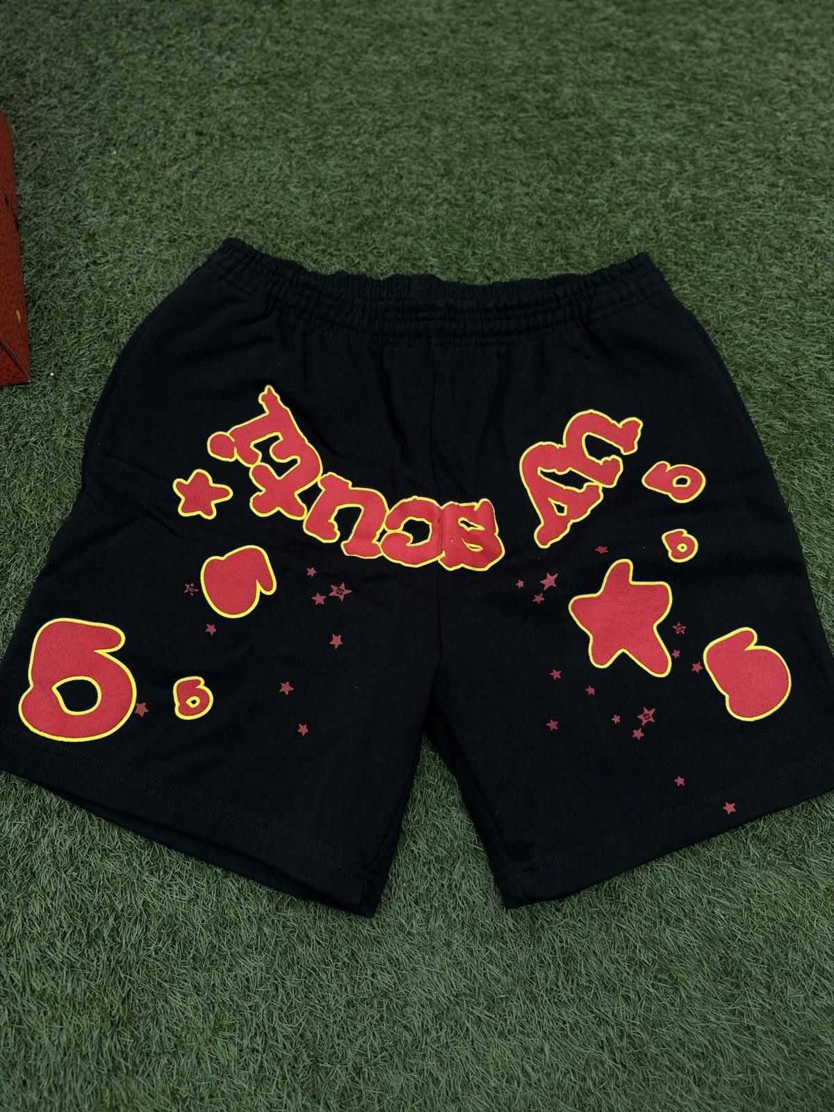 Sp5der Sp5der OG Web V2 Phantom Sweatshort “Black Red” 2025 (M) Size US 32 / EU 48 - 1 Thumbnail