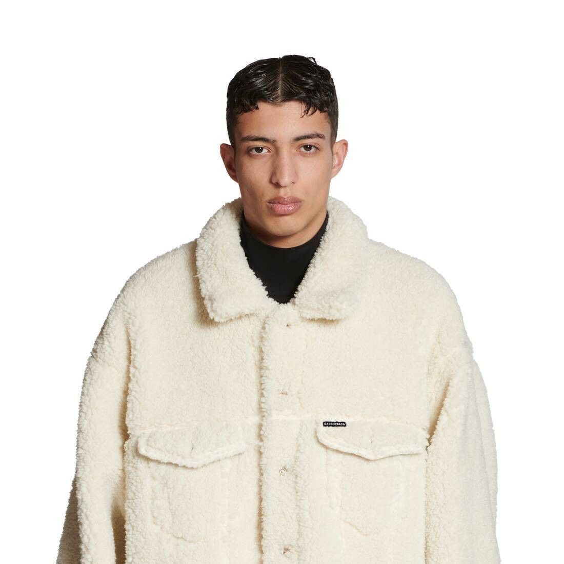 Balenciaga o1tr1nto1025 Oversized Jacket in Ivory Size US XXL / EU 58 / 5 - 3 Thumbnail